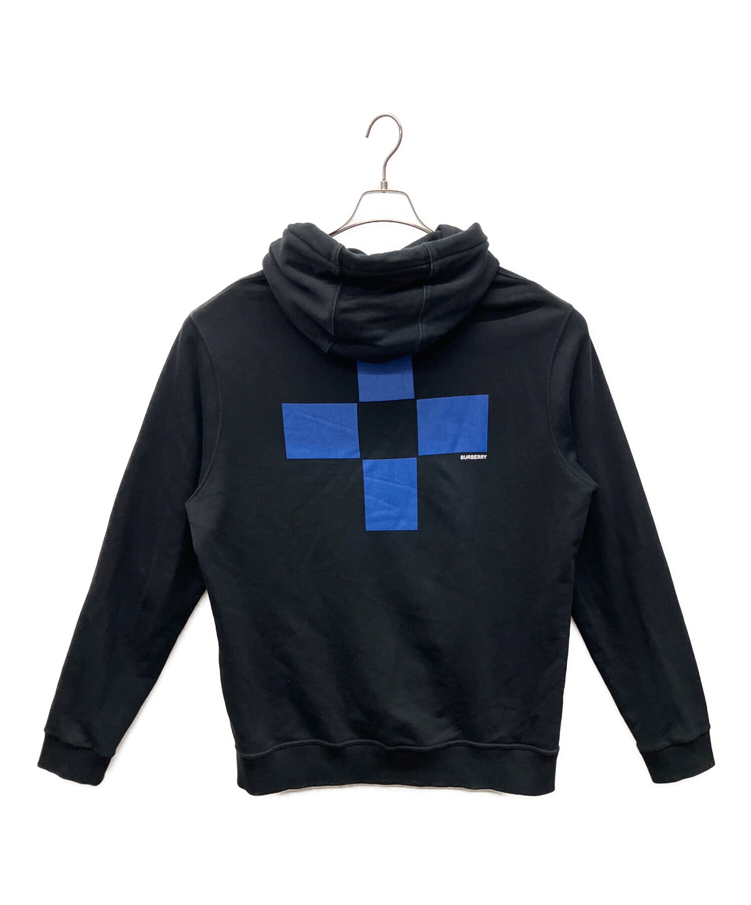 中古・古着通販】BURBERRY (バーバリー) パーカー ブラック サイズ:L 