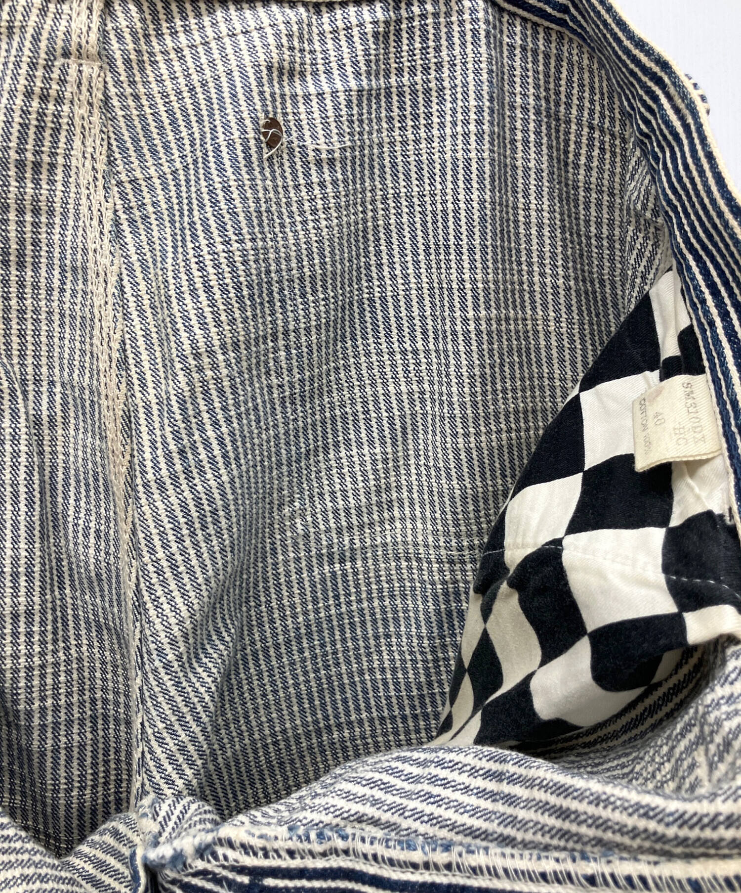 中古・古着通販】SAMURAI (サムライ) ヒッコリーパンツ サイズ:40