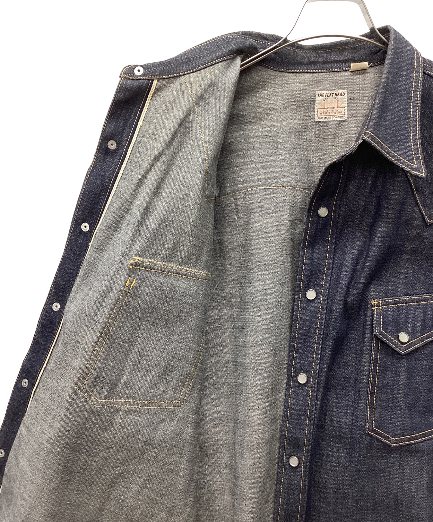 中古・古着通販】THE FLAT HEAD (ザ・フラットヘッド) デニムシャツ