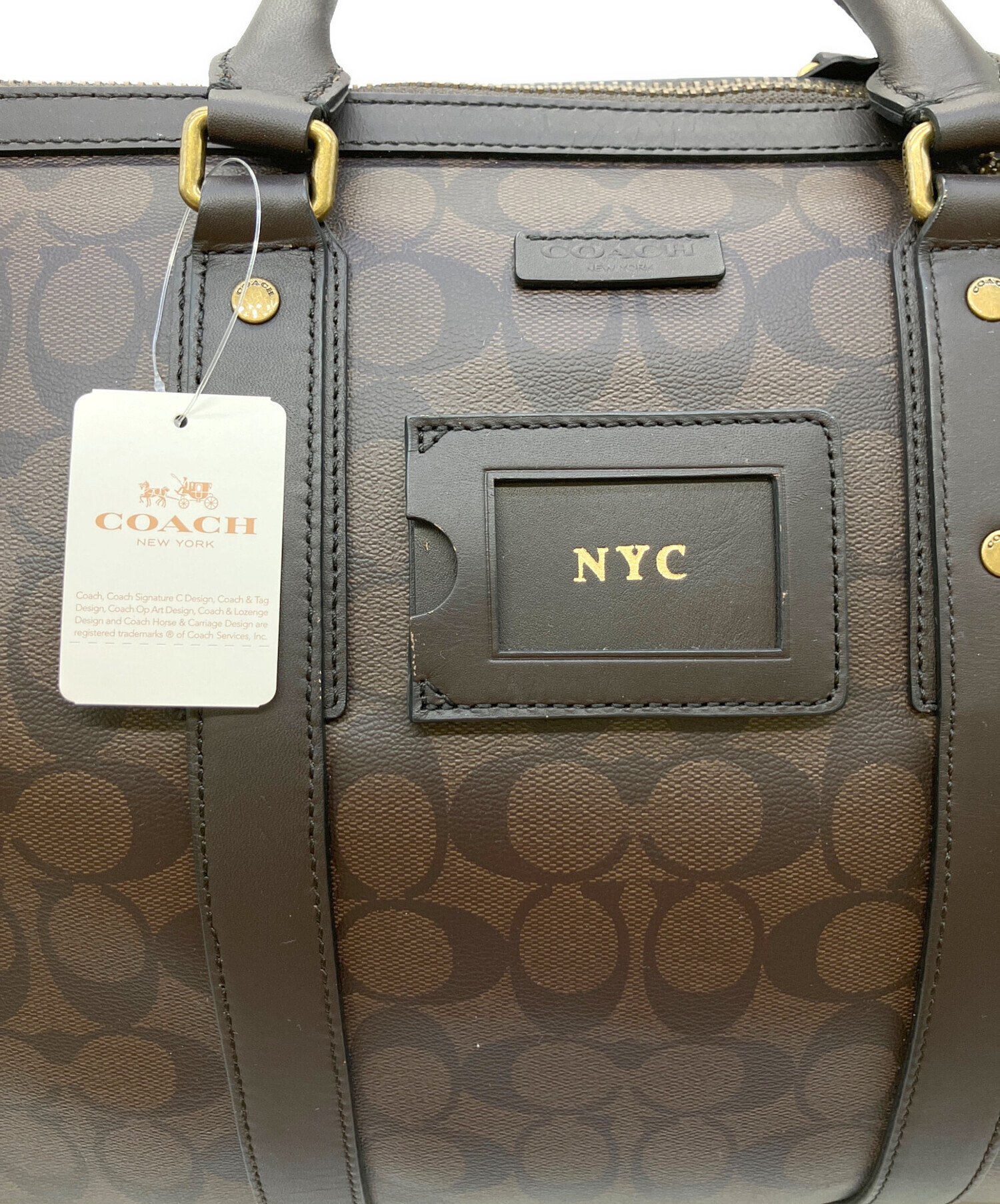 中古・古着通販】COACH (コーチ) ボストンバッグ ブラウン｜ブランド