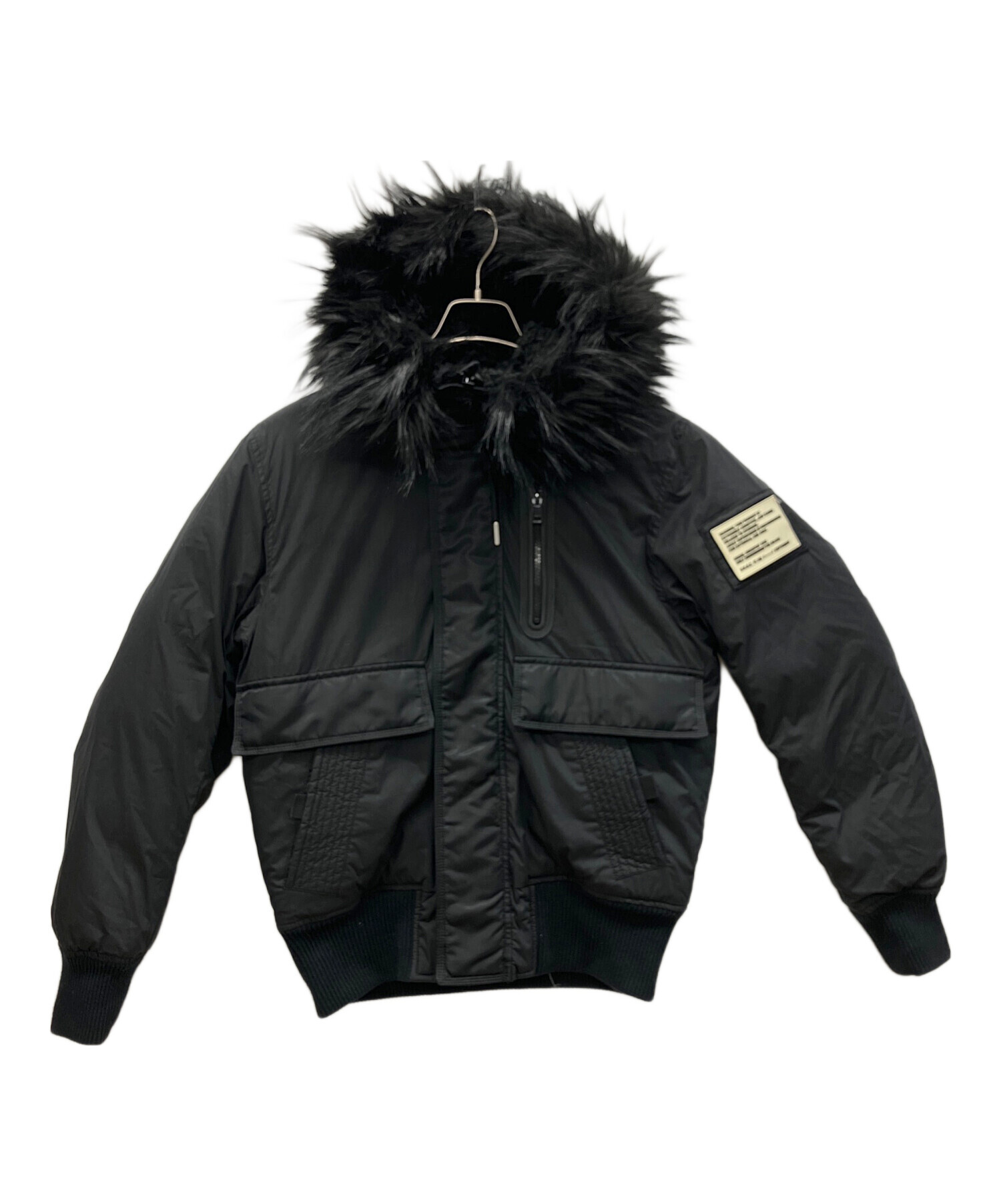中古・古着通販】DIESEL (ディーゼル) 中綿ジャケット ブラック サイズ