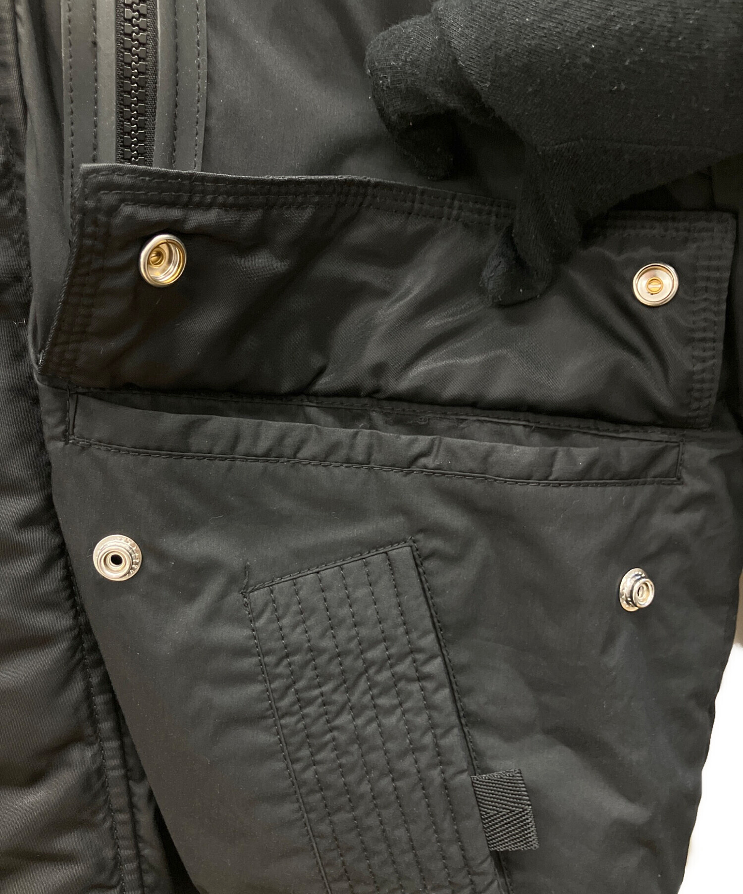 中古・古着通販】DIESEL (ディーゼル) 中綿ジャケット ブラック サイズ