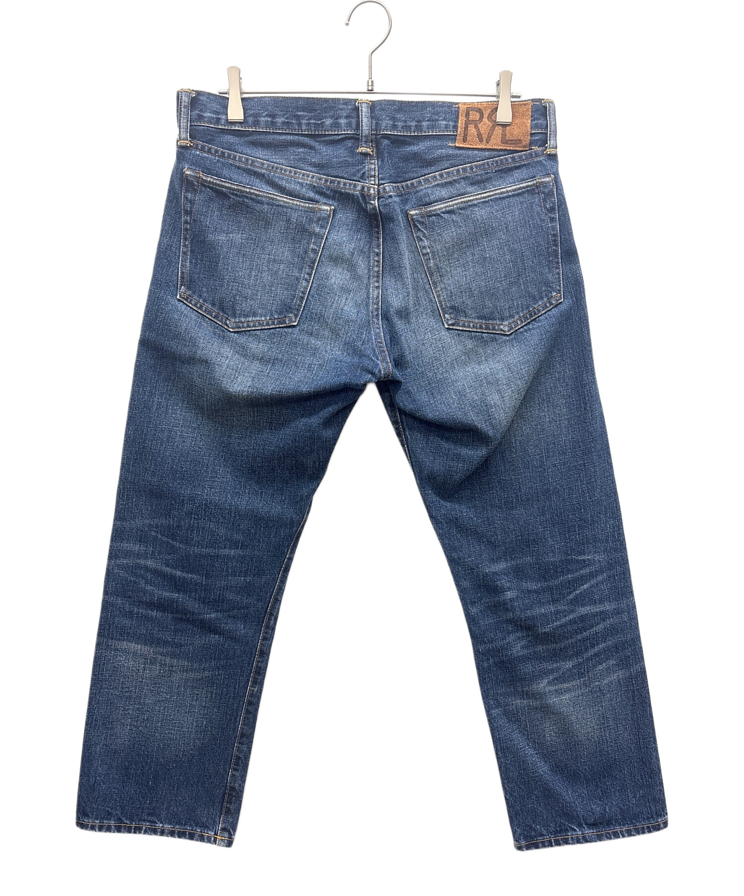 RRL ストレートデニムパンツ インディゴ 中古 中古・古着通販】RRL (ダブルアールエル) デニムパンツ インディゴ