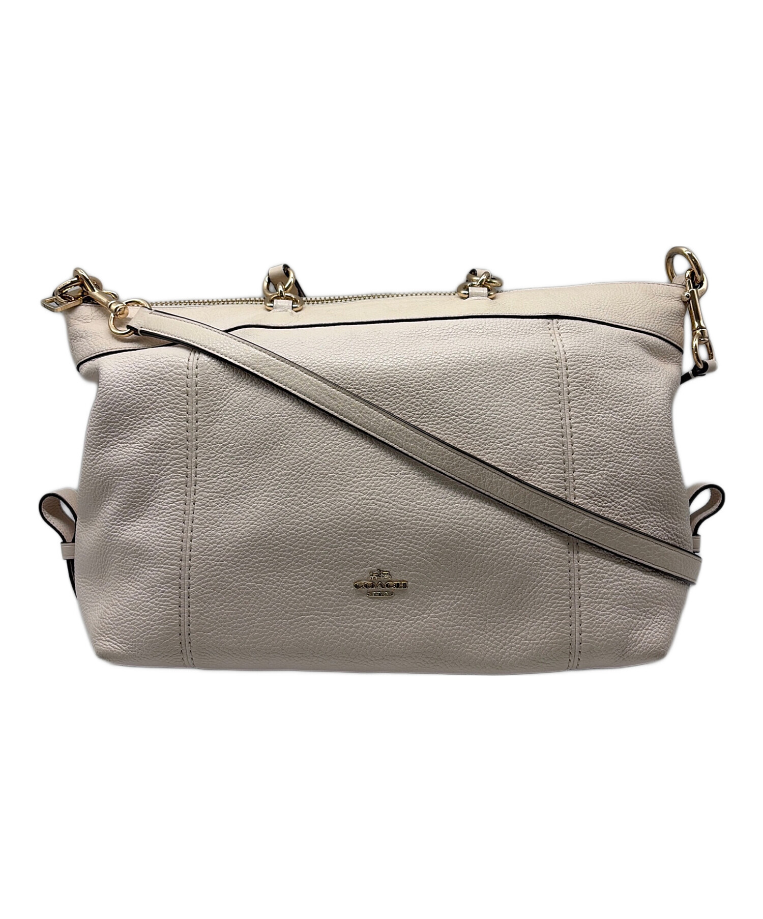 中古・古着通販】COACH (コーチ) 2WAYバッグ ベージュ｜ブランド・古着