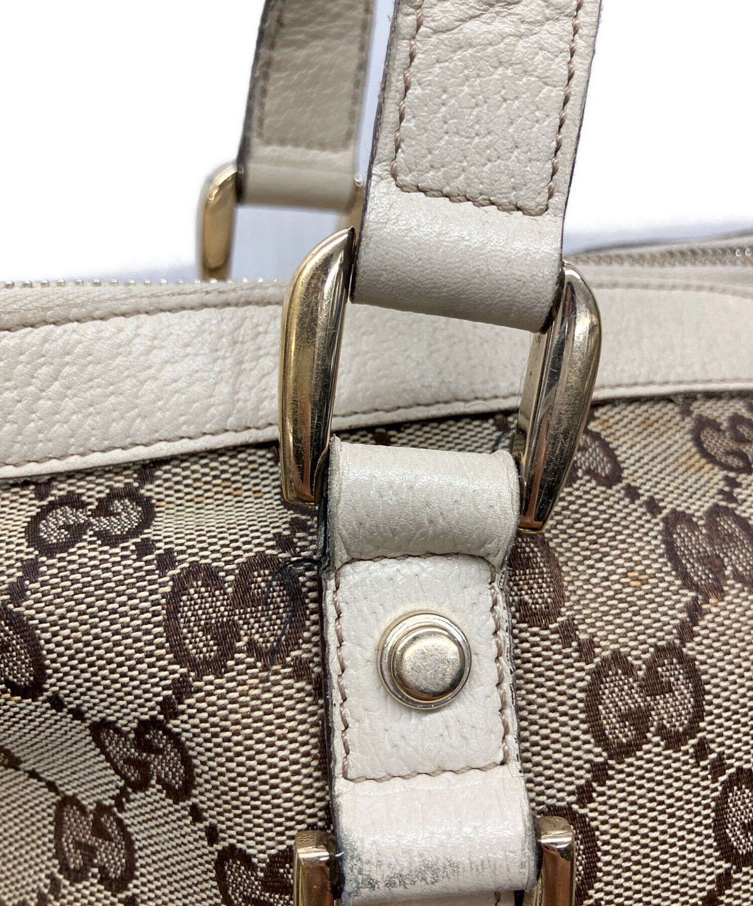 中古・古着通販】GUCCI (グッチ) トートバッグ ブラウン×ベージュ