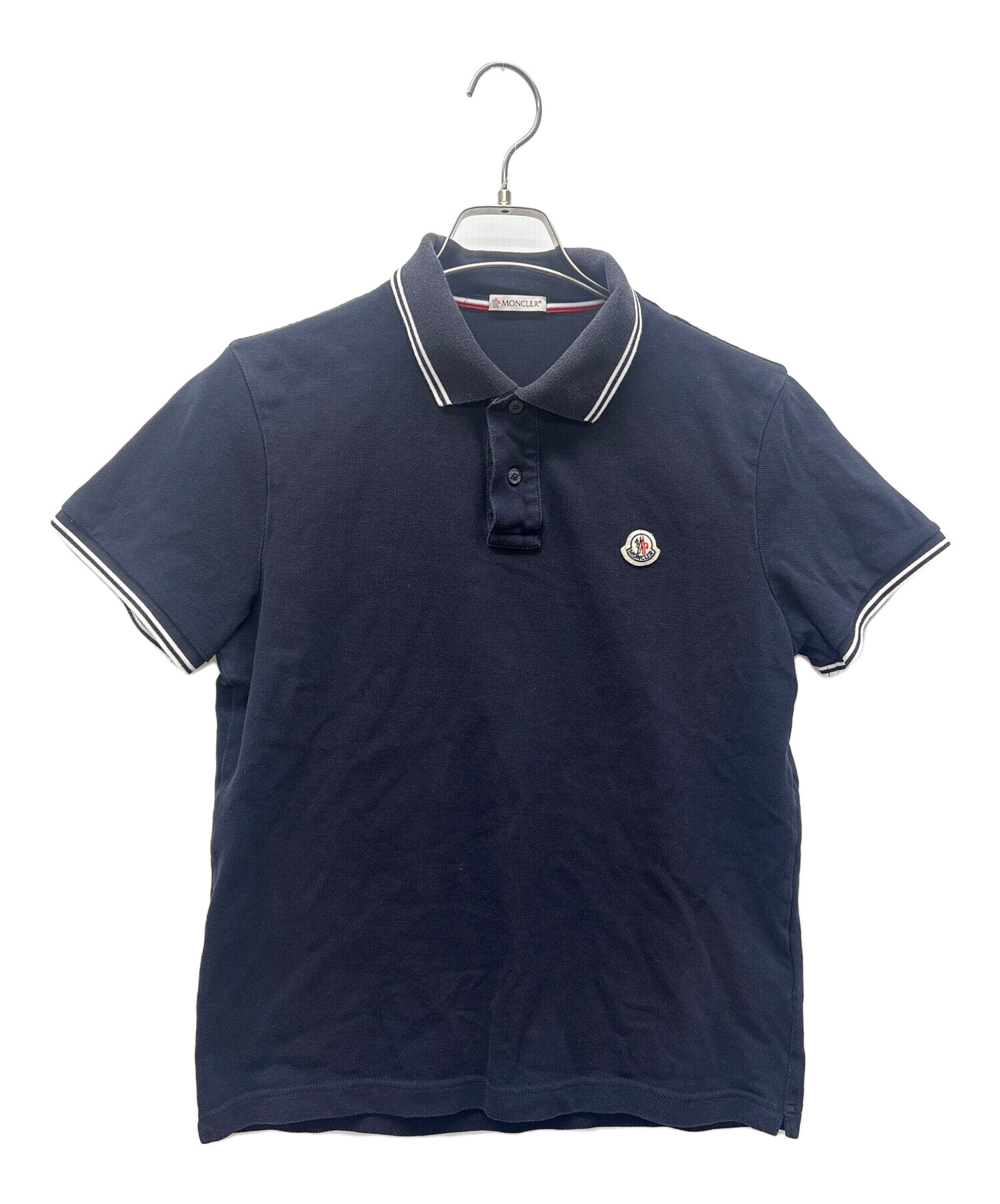 中古・古着通販】MONCLER (モンクレール) ポロシャツ ネイビー サイズ