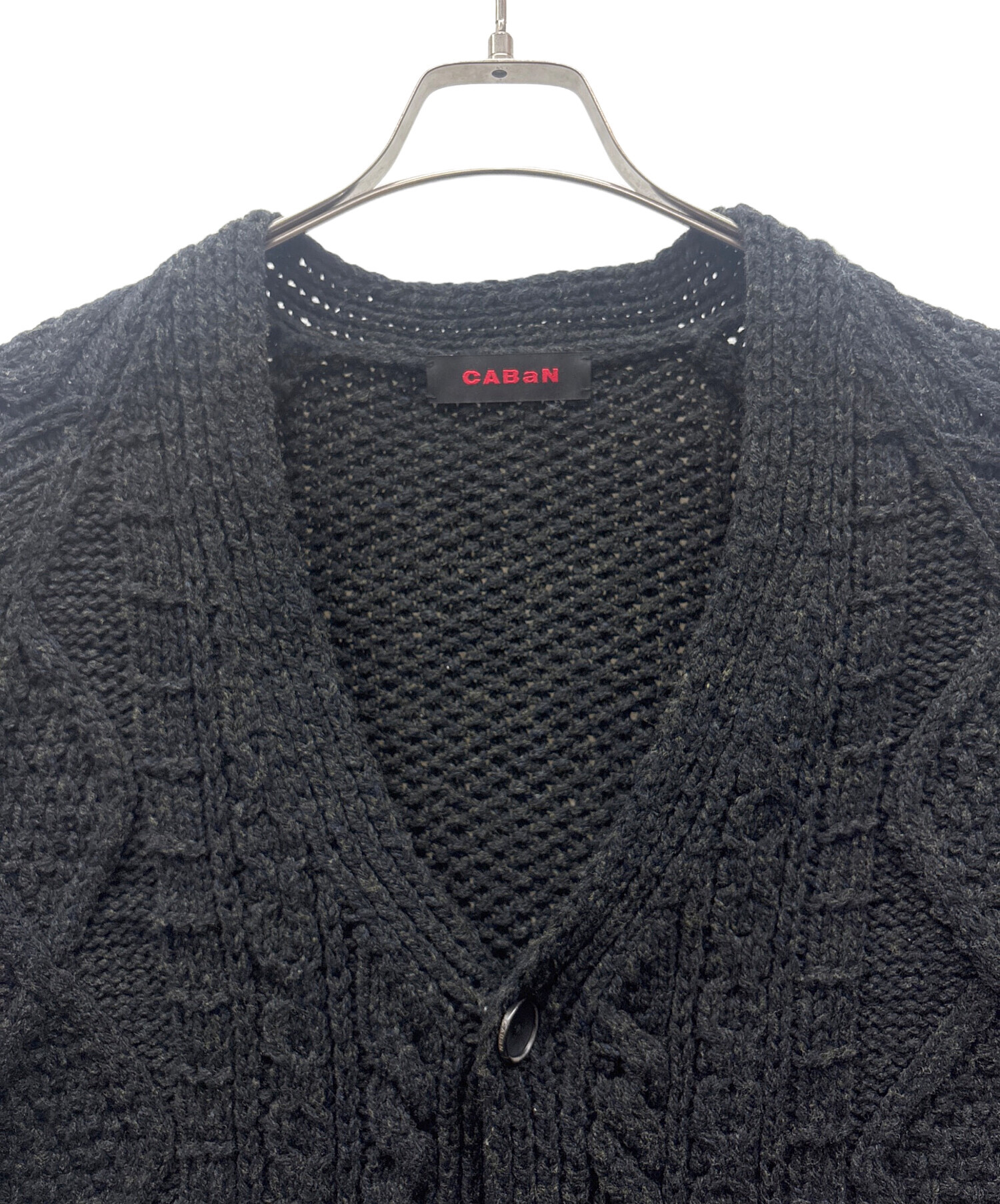 中古・古着通販】CABAN (キャバン) 厚手カーディガン ブラック サイズ