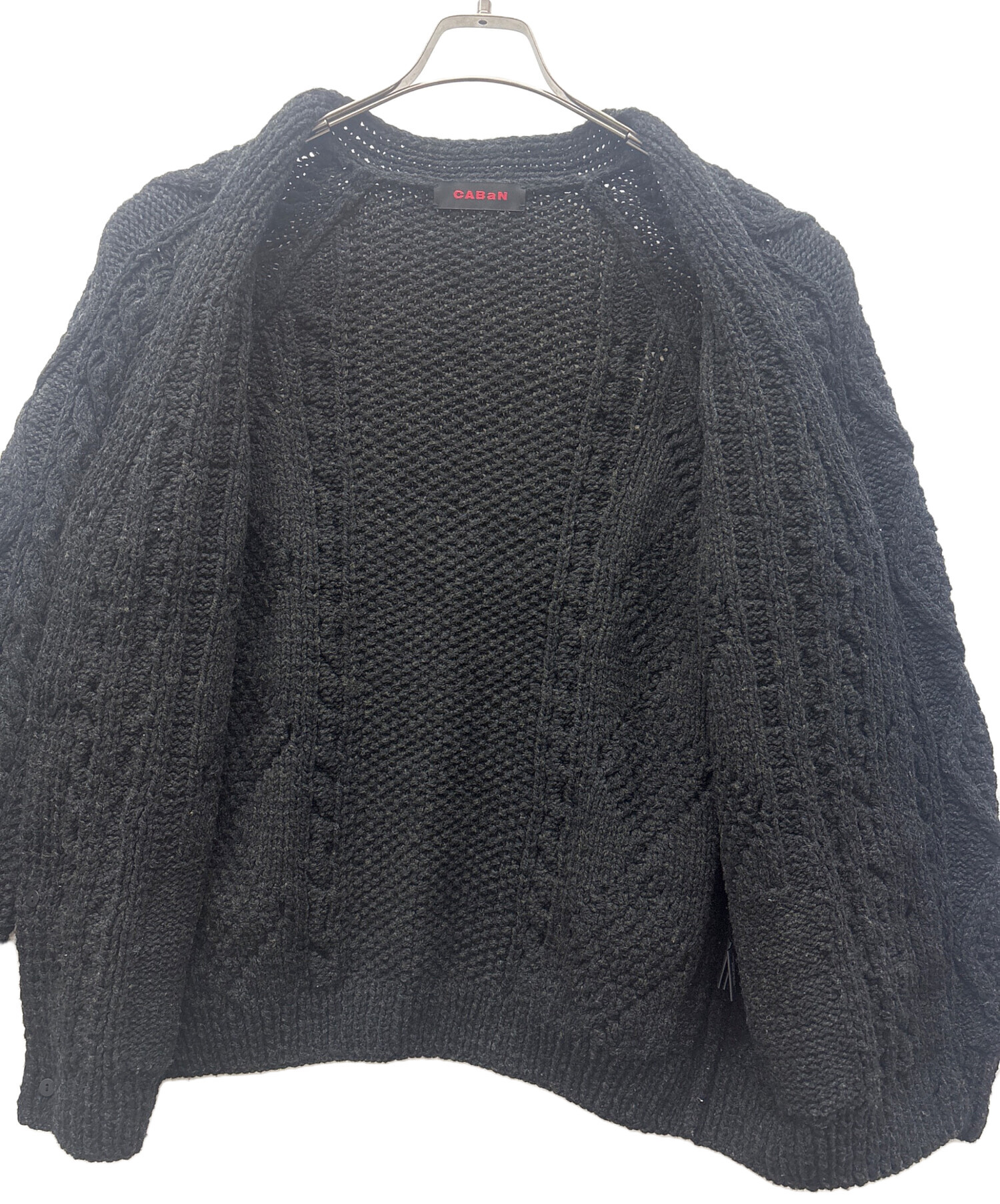 CABaN キャバン ニット・セーター XL 黒 【古着】【中古】 中古・古着通販】CABAN (キャバン) 厚手カーディガン ブラック サイズ