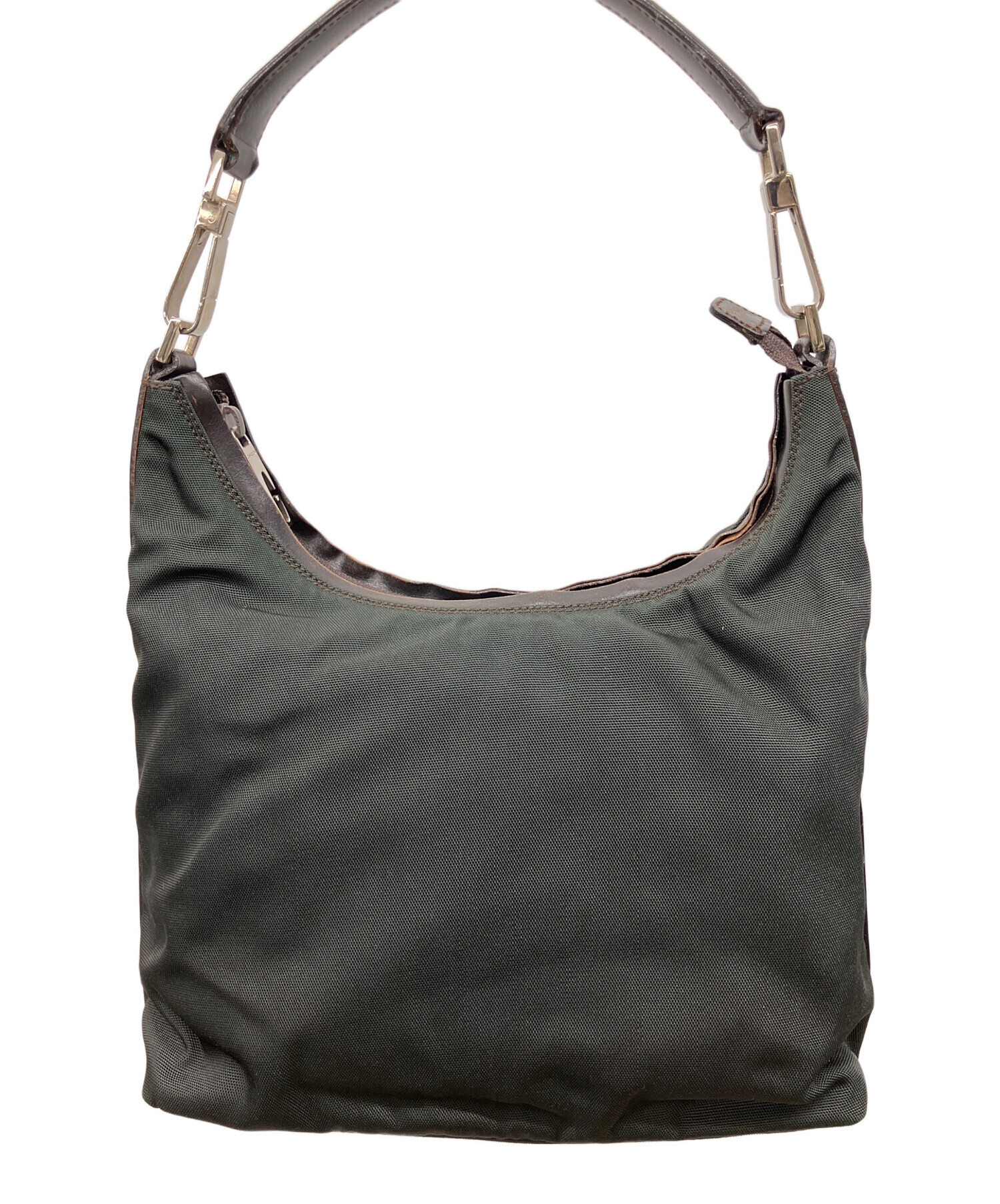 中古・古着通販】GUCCI (グッチ) セミショルダーバッグ ブラック 