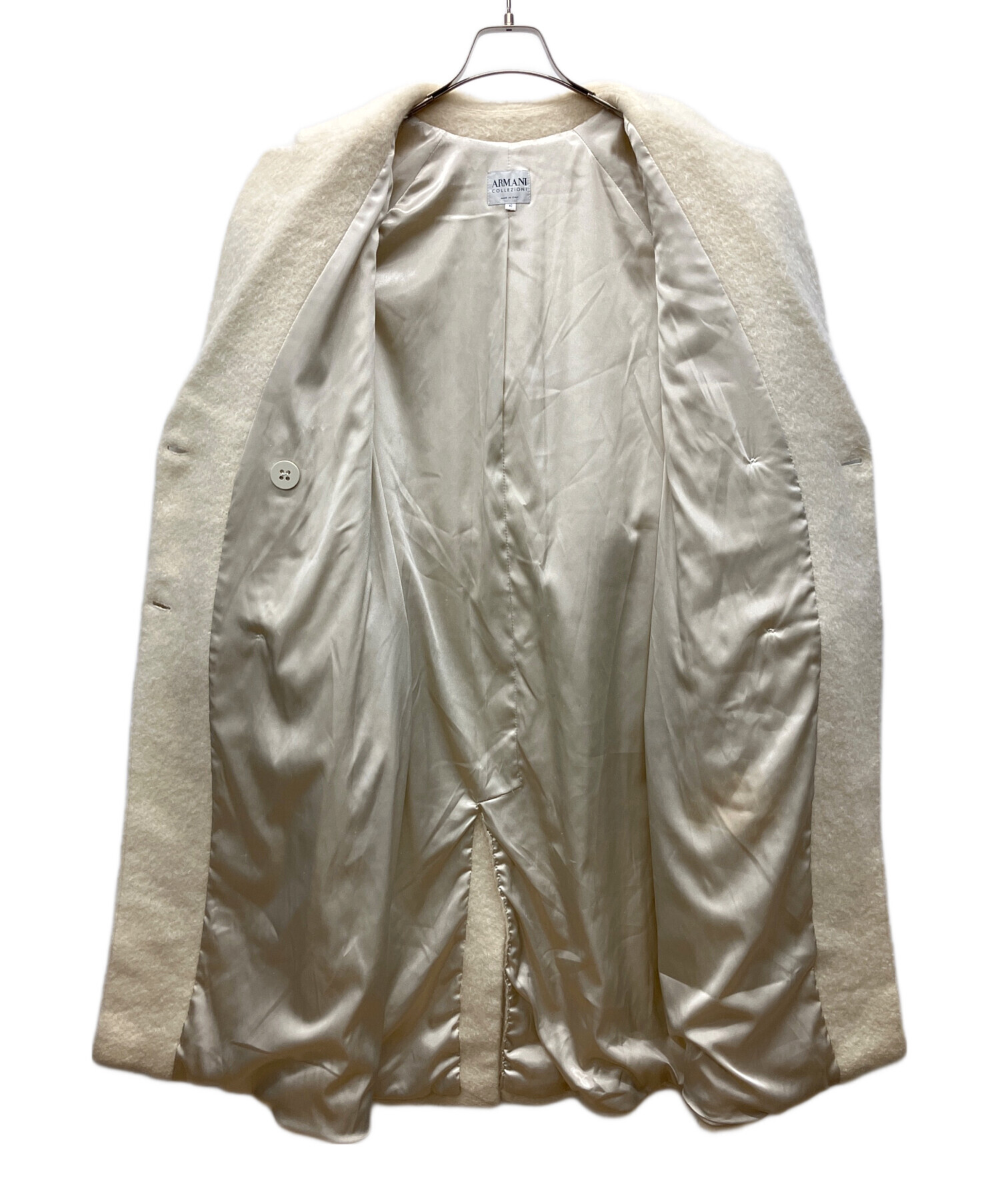 ARMANI COLLEZIONI アイボリー ロングコート 40 中古・古着通販】ARMANI COLLEZIONI (アルマーニ コレツィオーニ