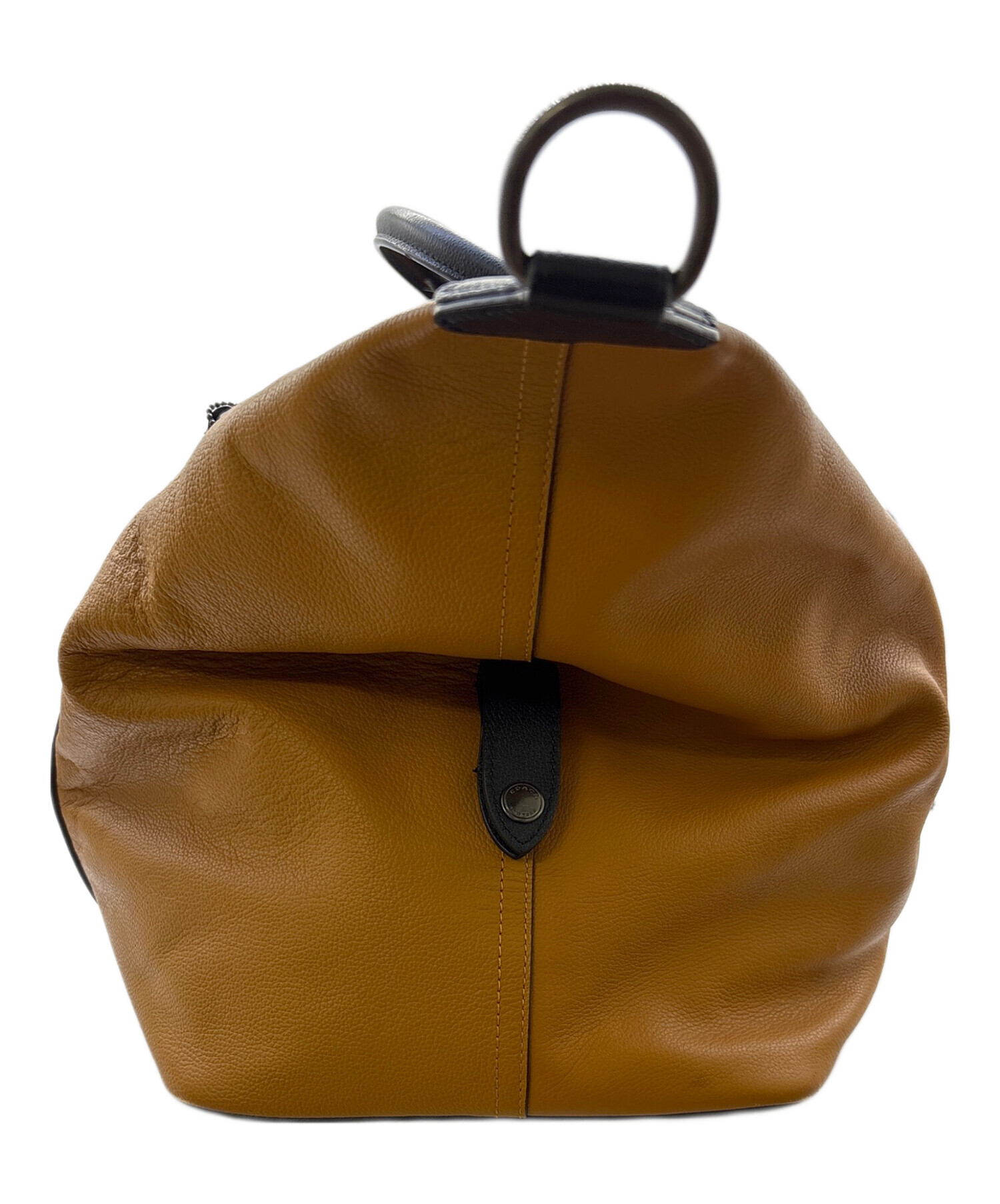 中古・古着通販】COACH (コーチ) ボストンバッグ ブラック×ブラウン