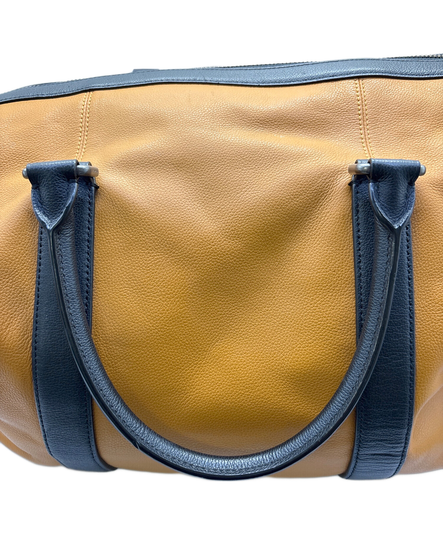 中古・古着通販】COACH (コーチ) ボストンバッグ ブラック×ブラウン