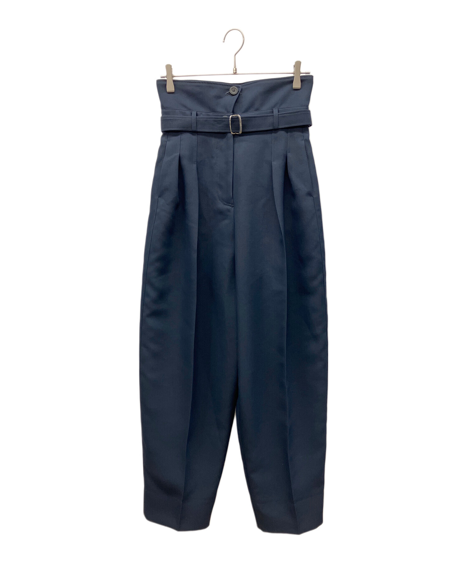 【お値下げ】デレス deres ジレ ジャケット 紺 ネイビー 中古・古着通販】deres (デレス) ハイウエストパンツ ネイビー サイズ