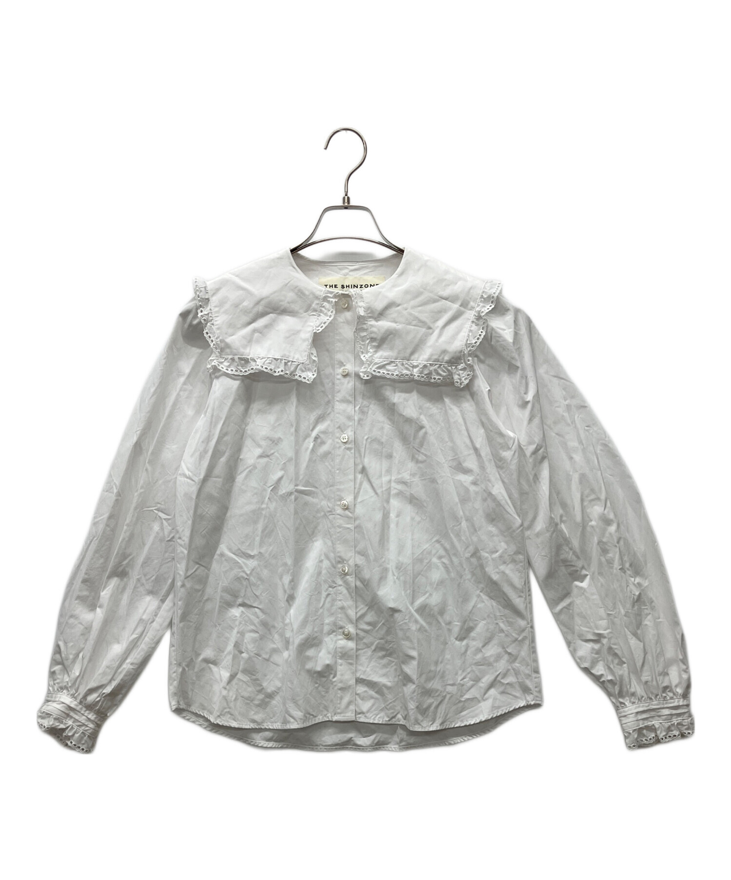 中古・古着通販】THE SHINZONE (ザ シンゾーン) 長袖ブラウス ホワイト 
