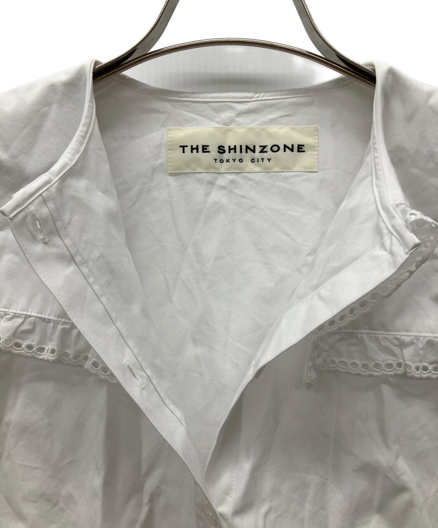 中古・古着通販】THE SHINZONE (ザ シンゾーン) 長袖ブラウス ホワイト 