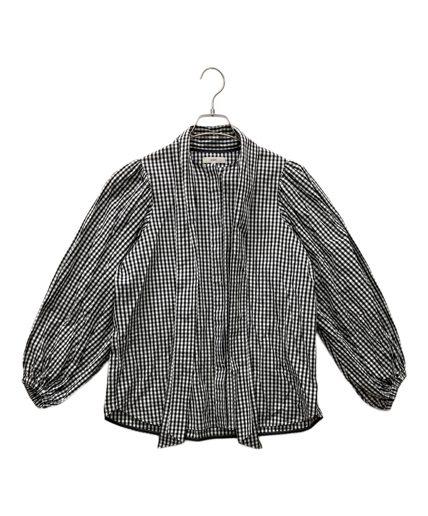 中古・古着通販】YORI (ヨリ) 長袖ブラウス ブラック サイズ:36