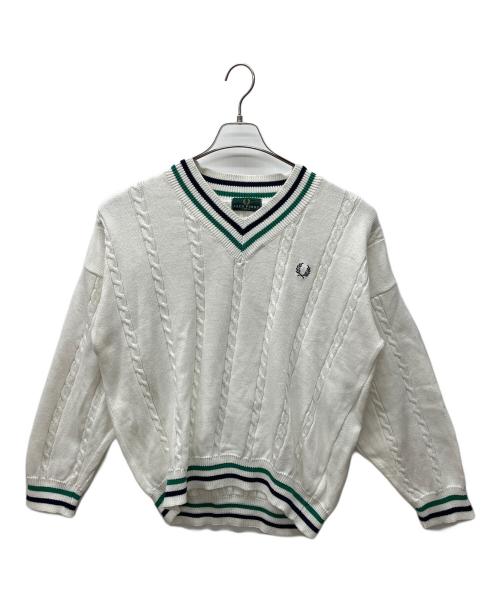 中古・古着通販】FRED PERRY (フレッドペリー) セーター ホワイト