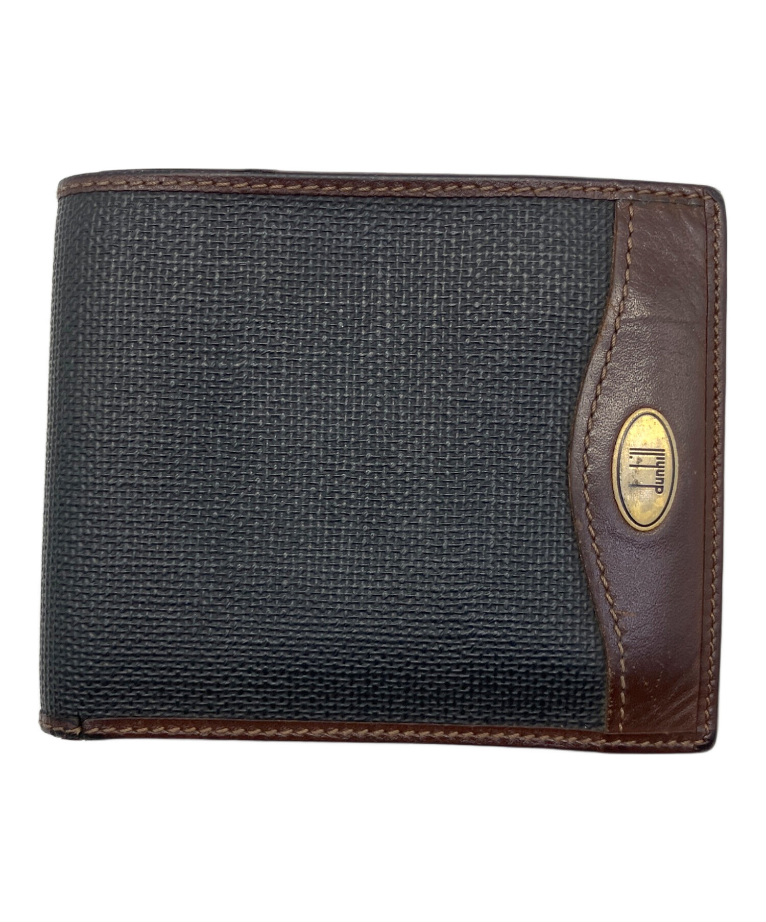 新品未使用✨ダンヒル　Dunhill 総柄　ダークブラウン　ロゴ　近年モデル 中古・古着通販】dunhill (ダンヒル) 2つ折り財布 ブラウン×グリーン