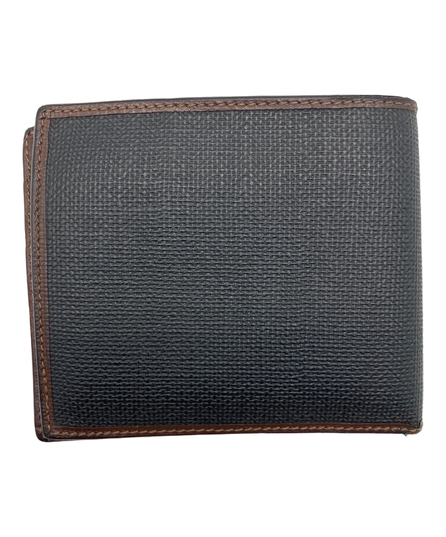 中古・古着通販】dunhill (ダンヒル) 2つ折り財布 ブラウン×グリーン