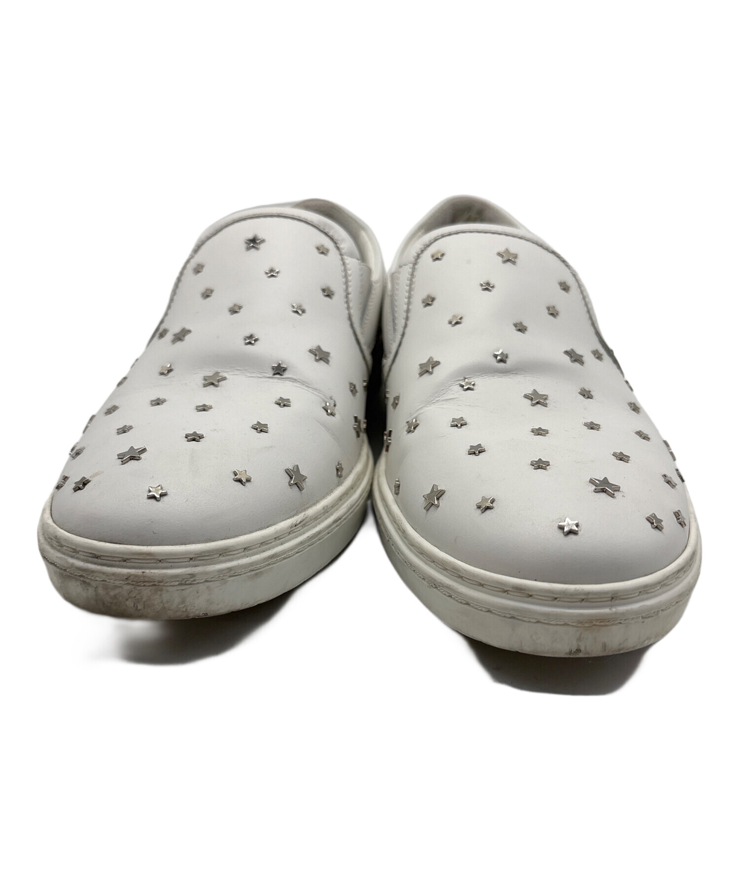 中古・古着通販】JIMMY CHOO (ジミーチュウ) スリッポン ホワイト