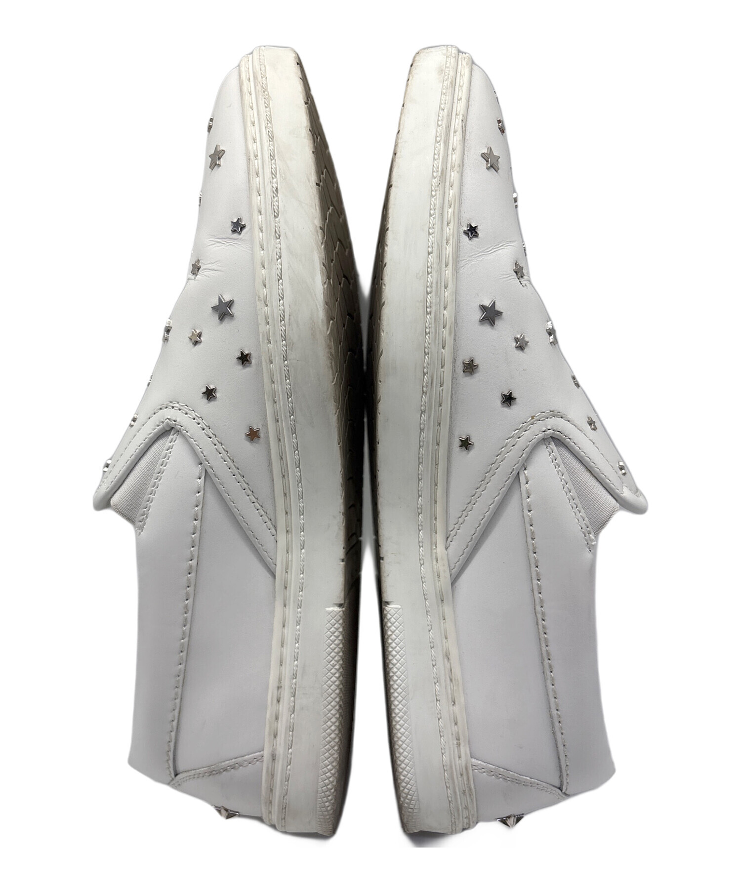 中古・古着通販】JIMMY CHOO (ジミーチュウ) スリッポン ホワイト