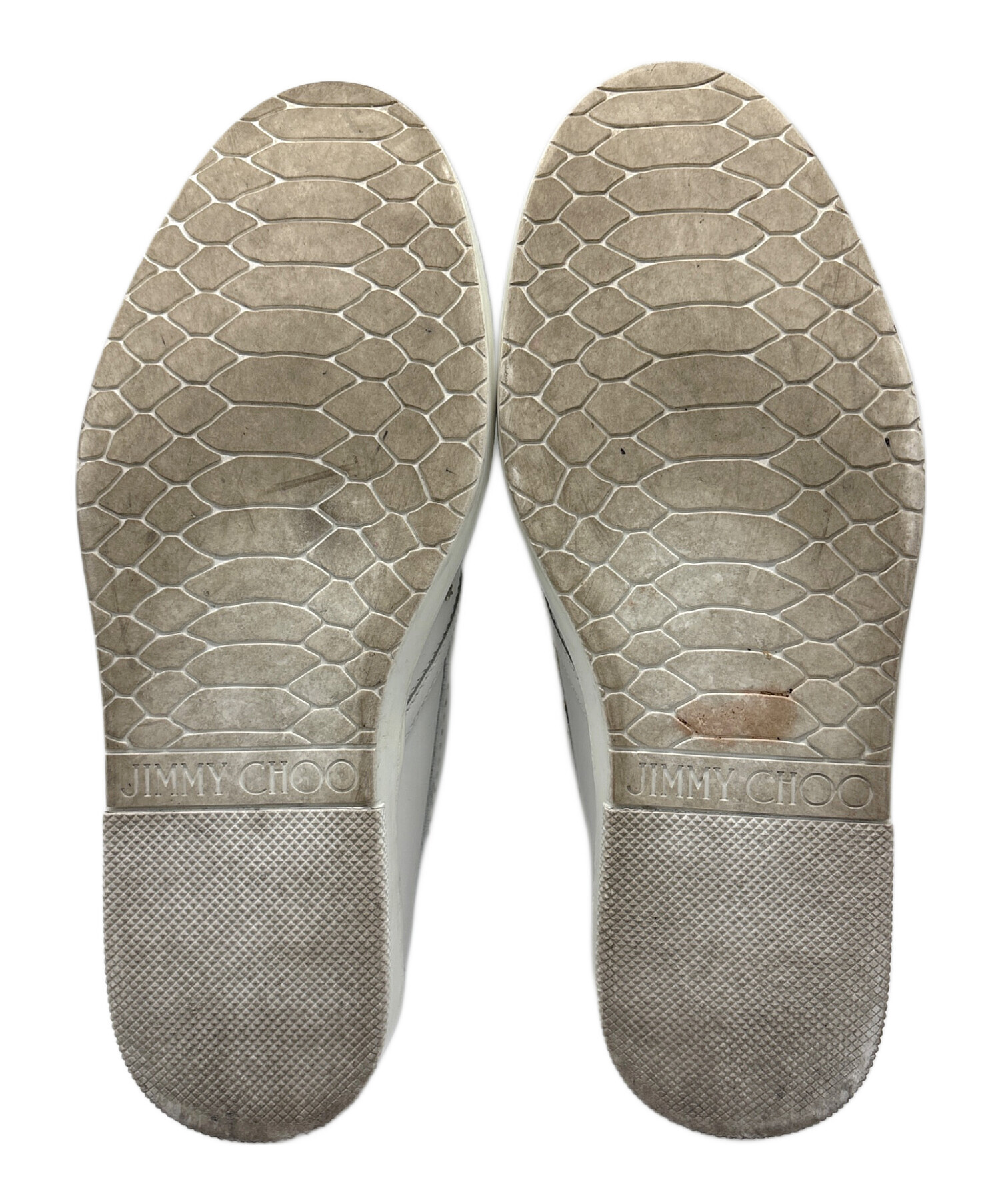 中古・古着通販】JIMMY CHOO (ジミーチュウ) スリッポン ホワイト