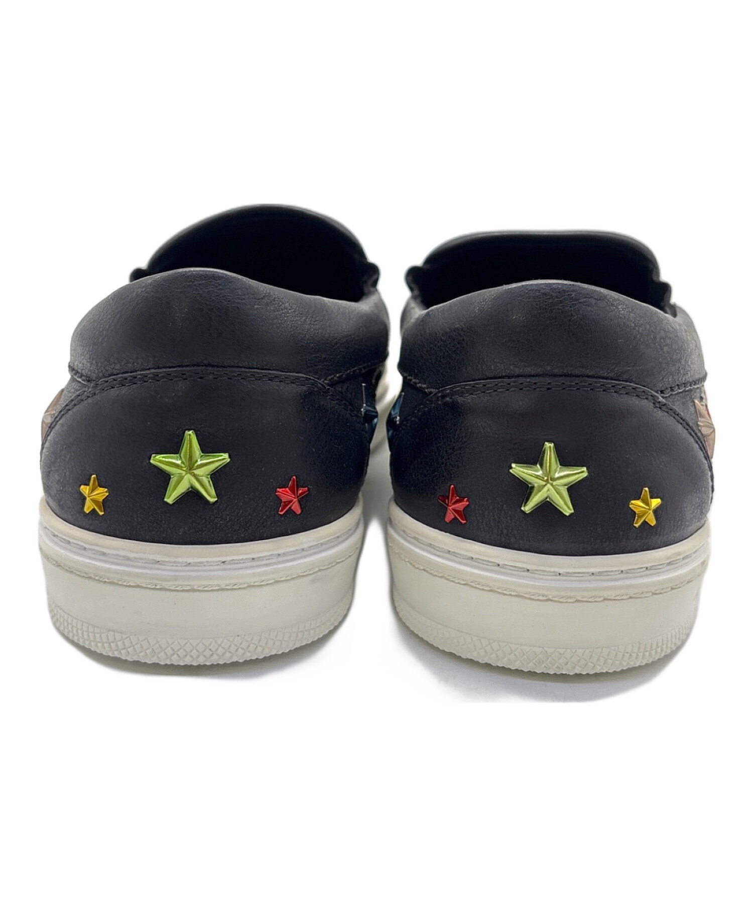 中古・古着通販】JIMMY CHOO (ジミーチュウ) スリッポン ブラック