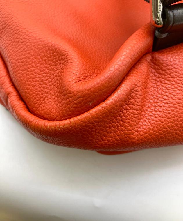 COACH トンプソン レザー スリングパック オレンジ ボディーバッグ 中古・古着通販】COACH (コーチ) ボディーバッグ/トンプソン レザー