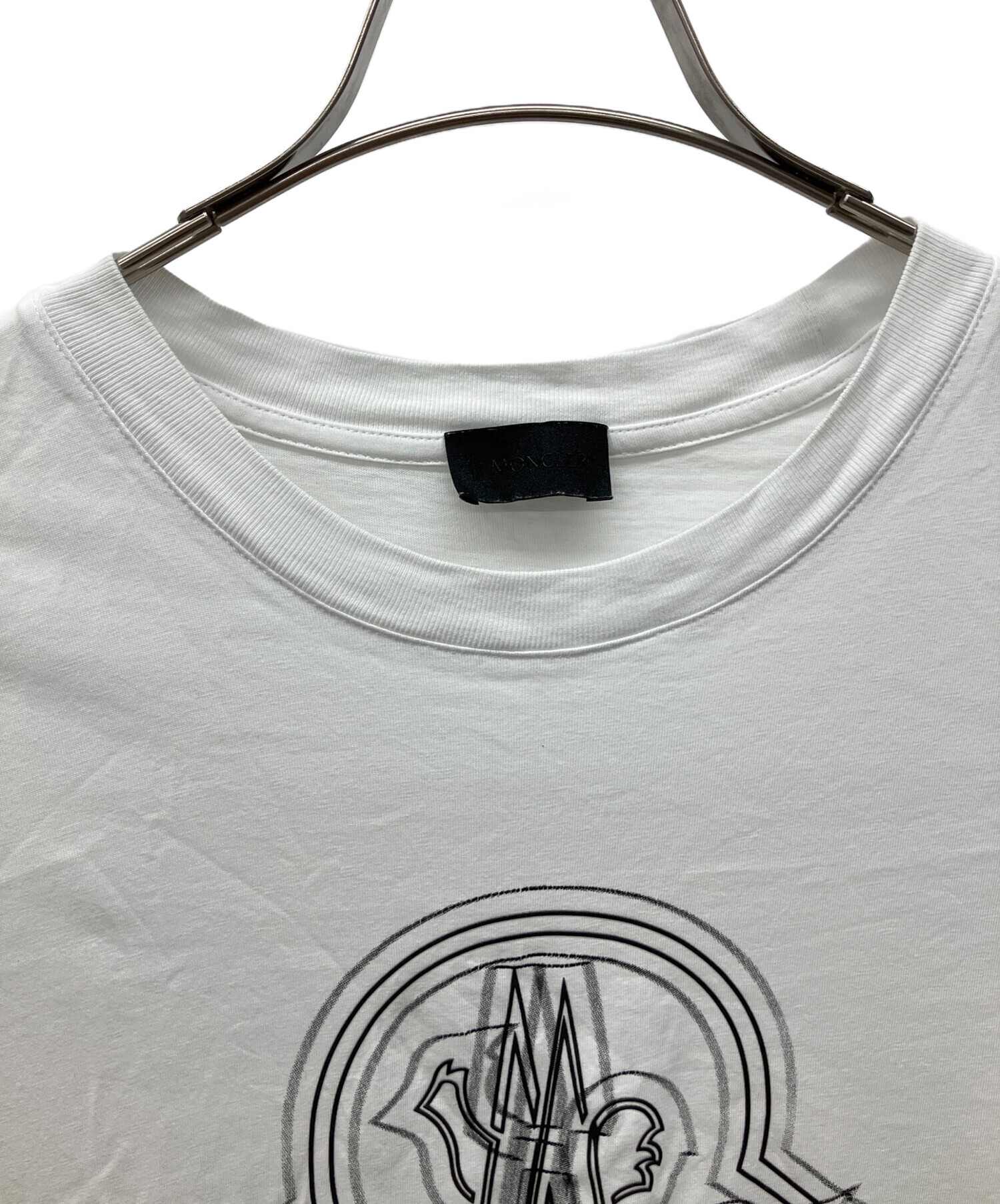 中古・古着通販】MONCLER (モンクレール) 半袖カットソー ホワイト