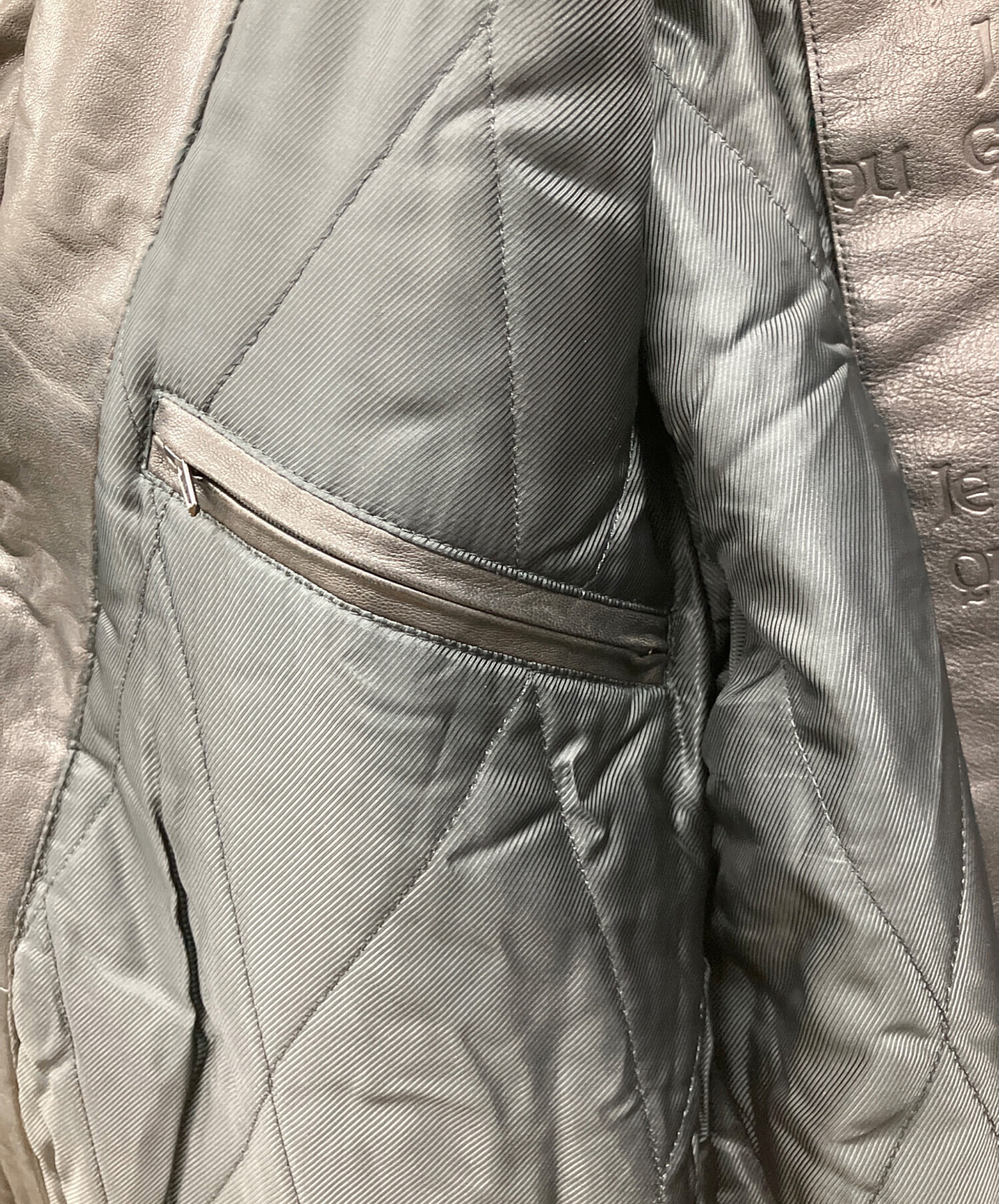 中古・古着通販】SERAPHIN (セラフィン) レザージャケット ブラック