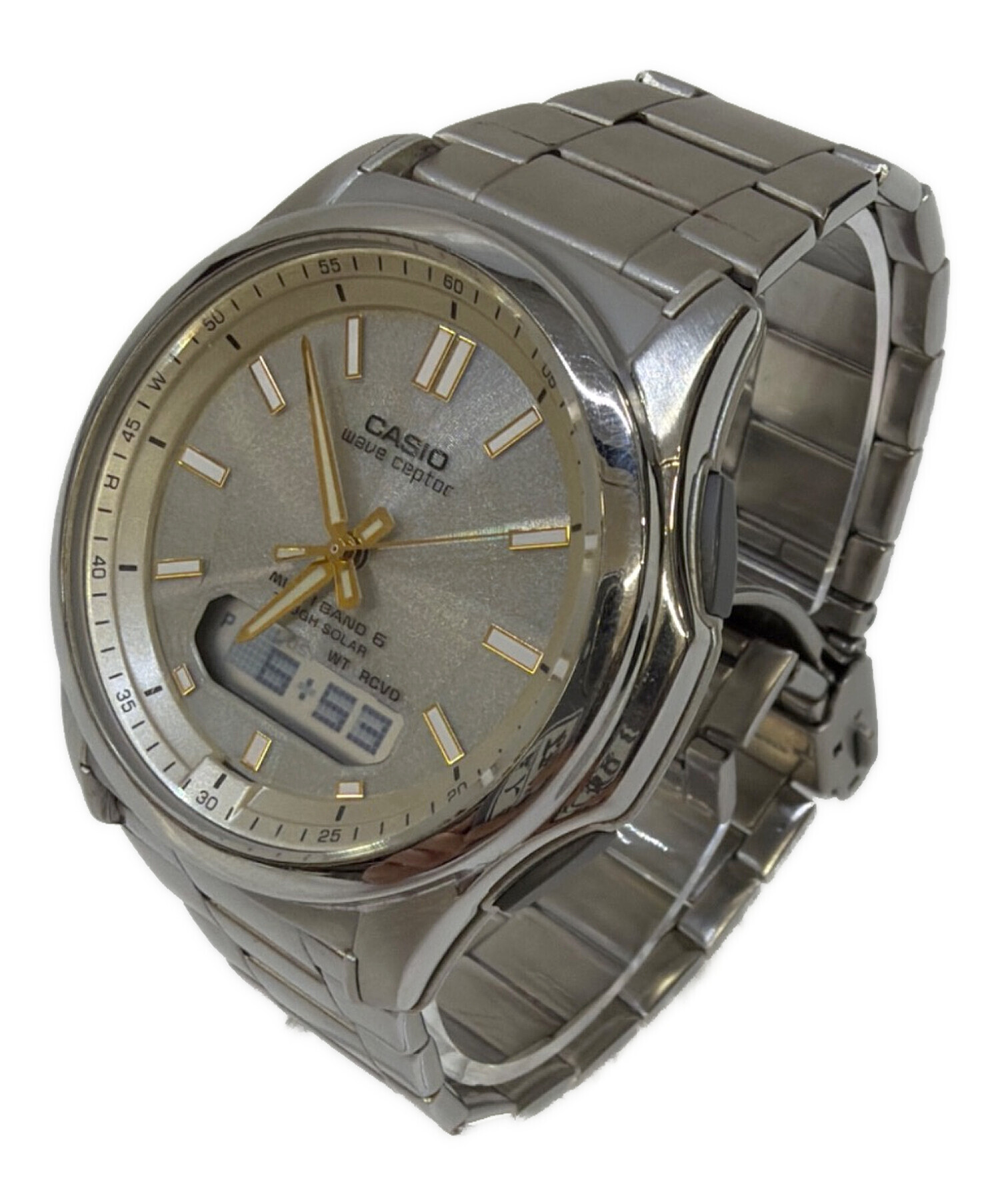 中古・古着通販】CASIO (カシオ) デジアナウォッチ シルバー｜ブランド