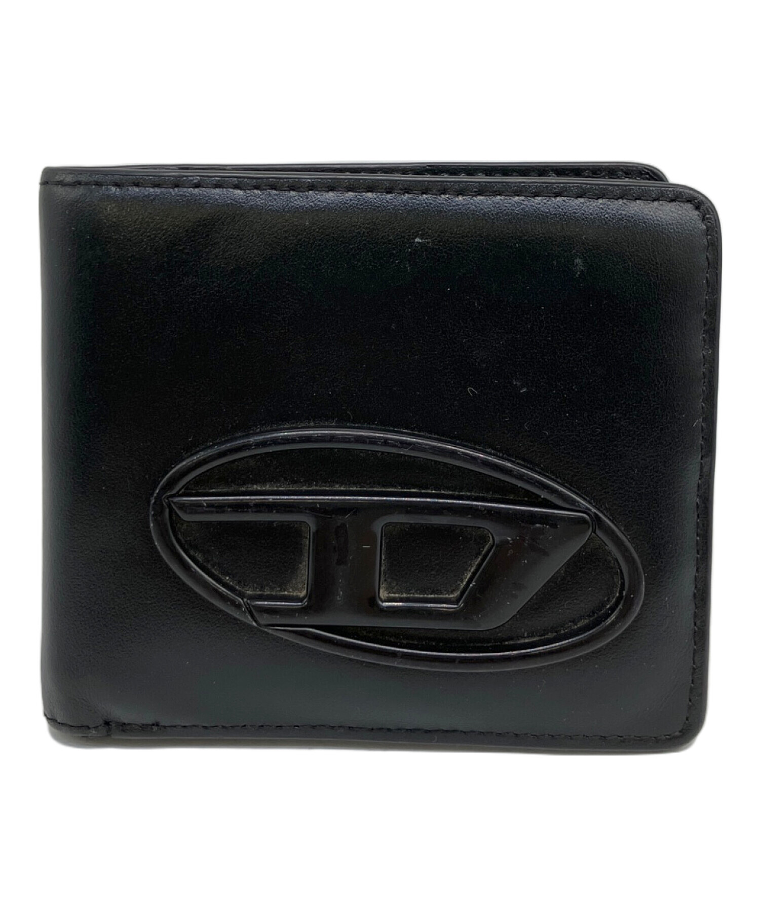DIESEL 未使用　二つ折り財布 中古・古着通販】DIESEL (ディーゼル) 2つ折り財布 ブラック｜ブランド