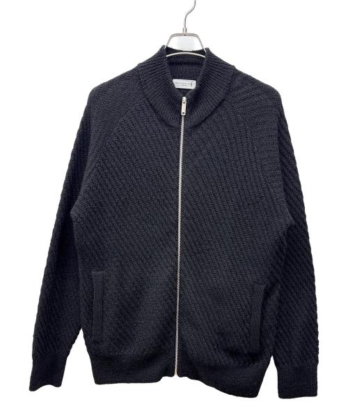 MACKINTOSH LONDON ロービングウールフルジップアップニット 黒 中古・古着通販】MACKINTOSH LONDON (マッキントッシュ ロンドン