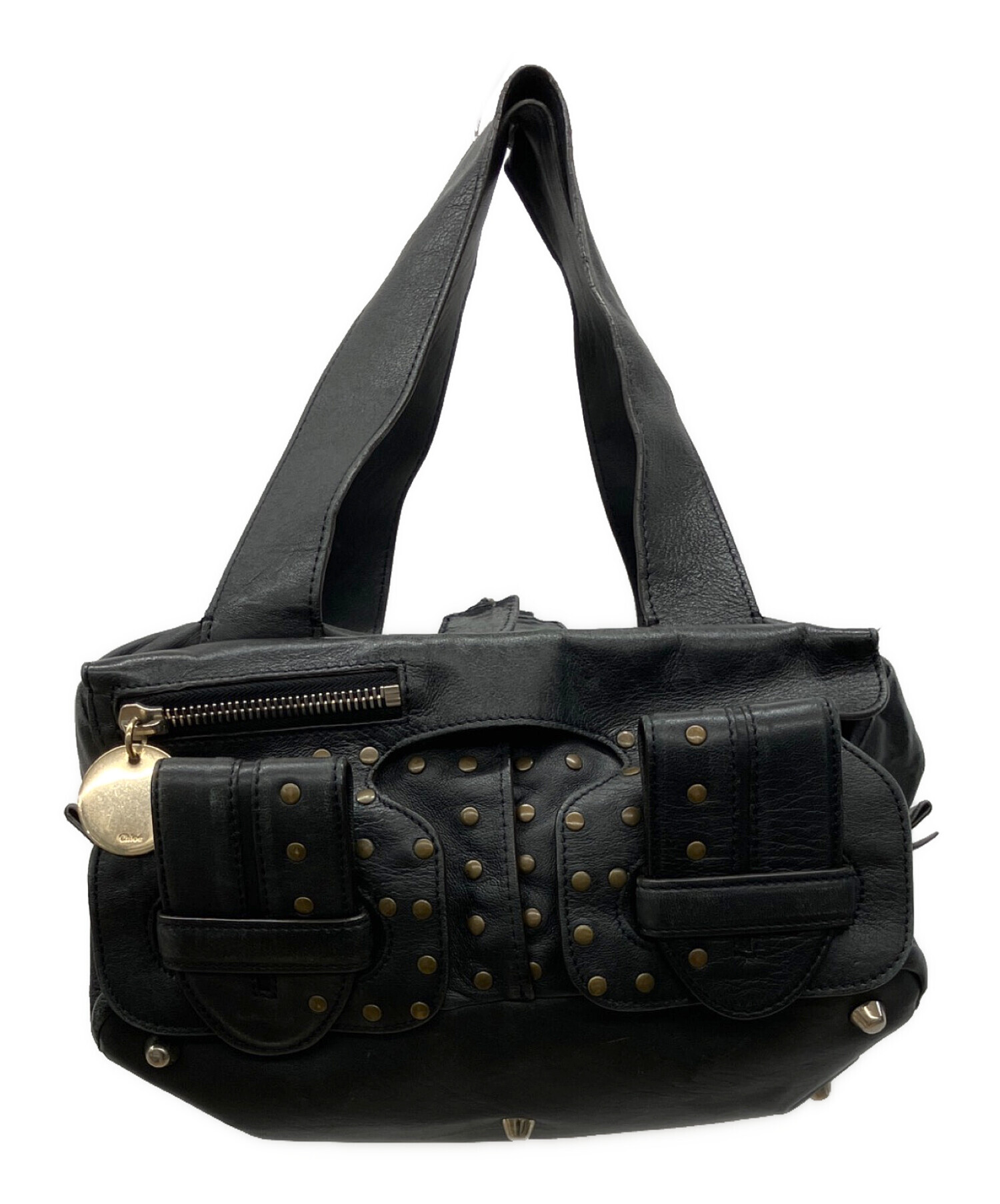 中古・古着通販】Chloe (クロエ) ハンドバッグ ブラック｜ブランド 