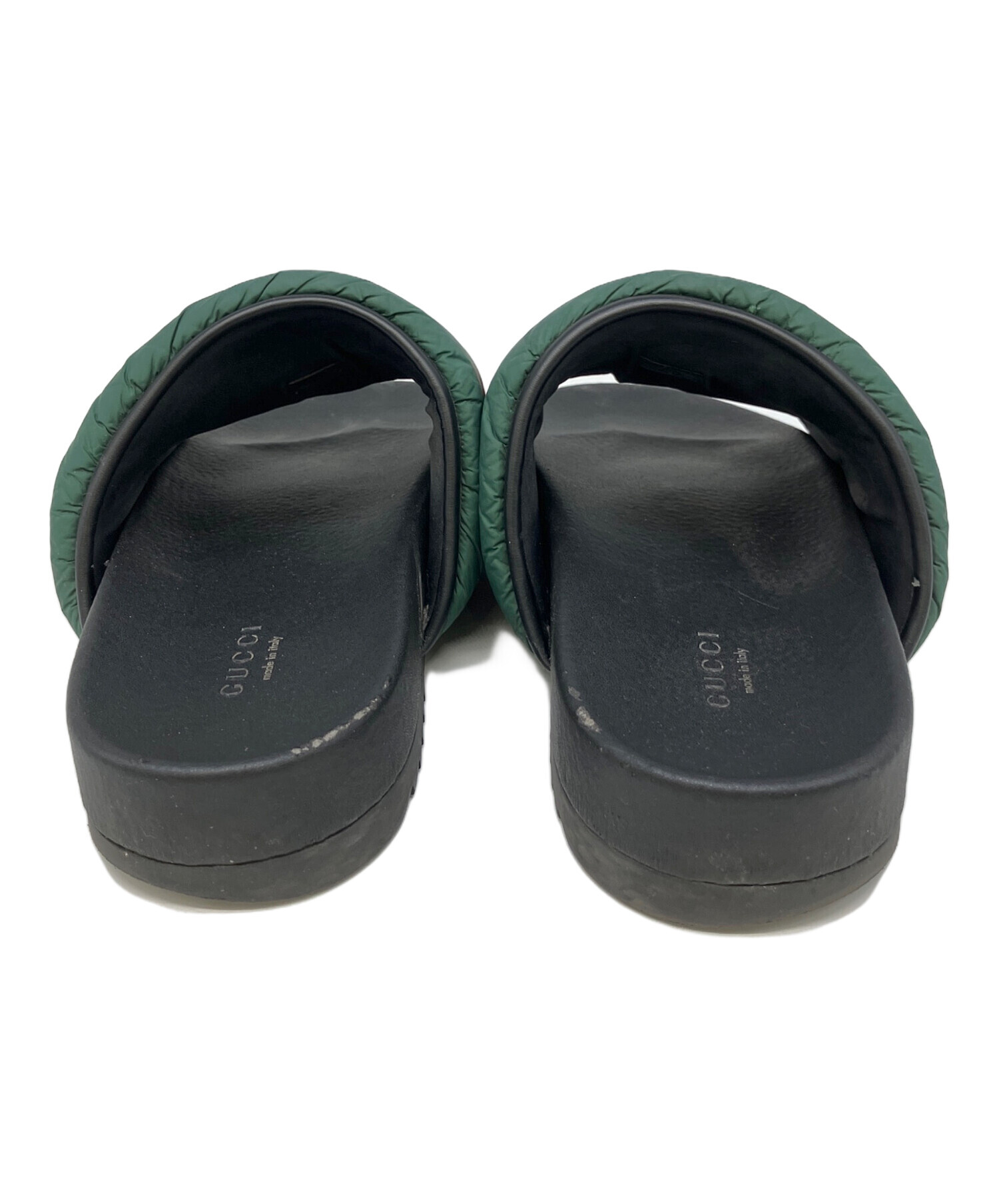 中古・古着通販】GUCCI (グッチ) サンダル グリーン×レッド×ブラック