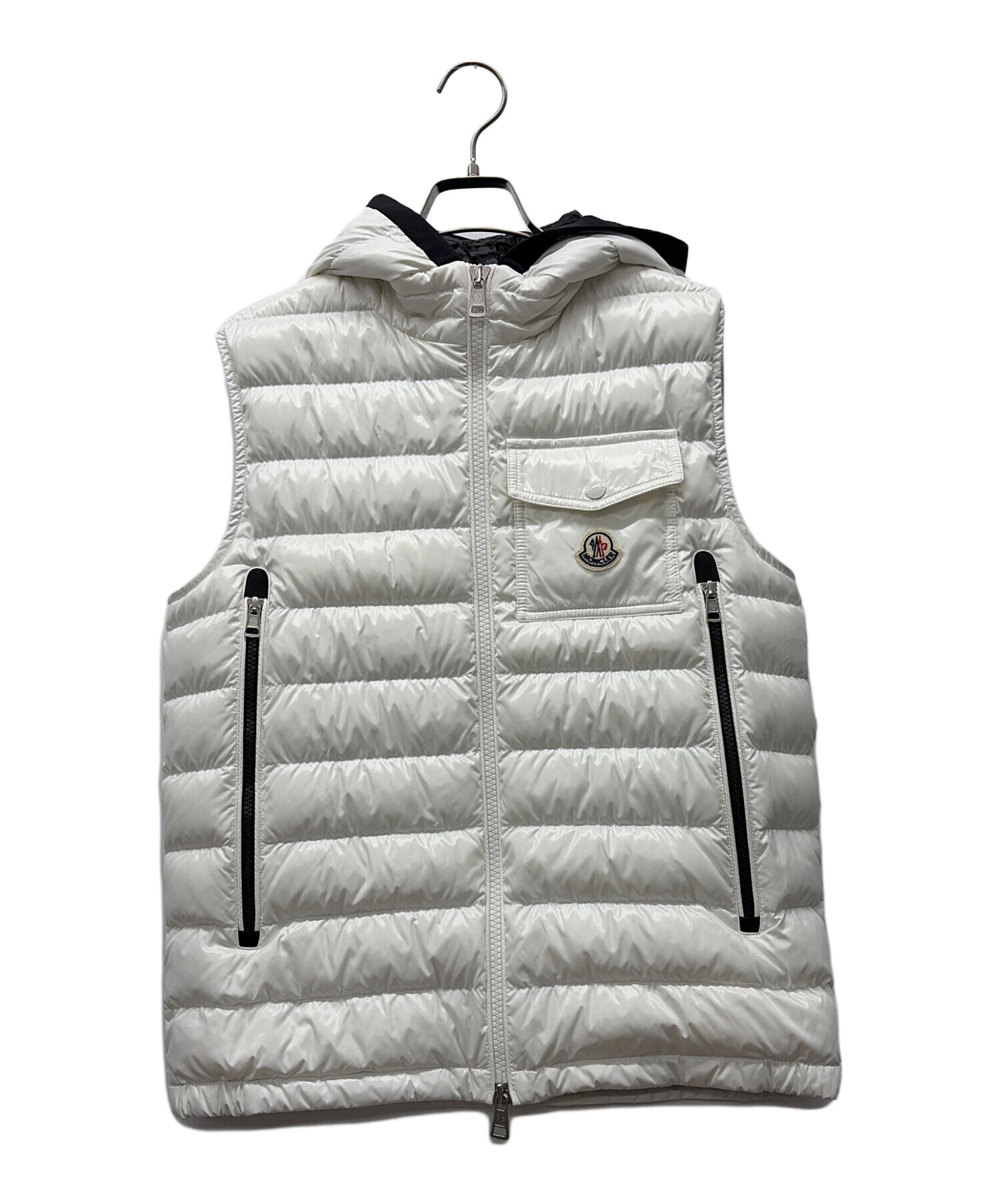 中古・古着通販】MONCLER (モンクレール) ダウンベスト ホワイト