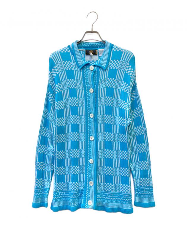 中古・古着通販】FENDI (フェンディ) ニットカーディガン スカイブルー