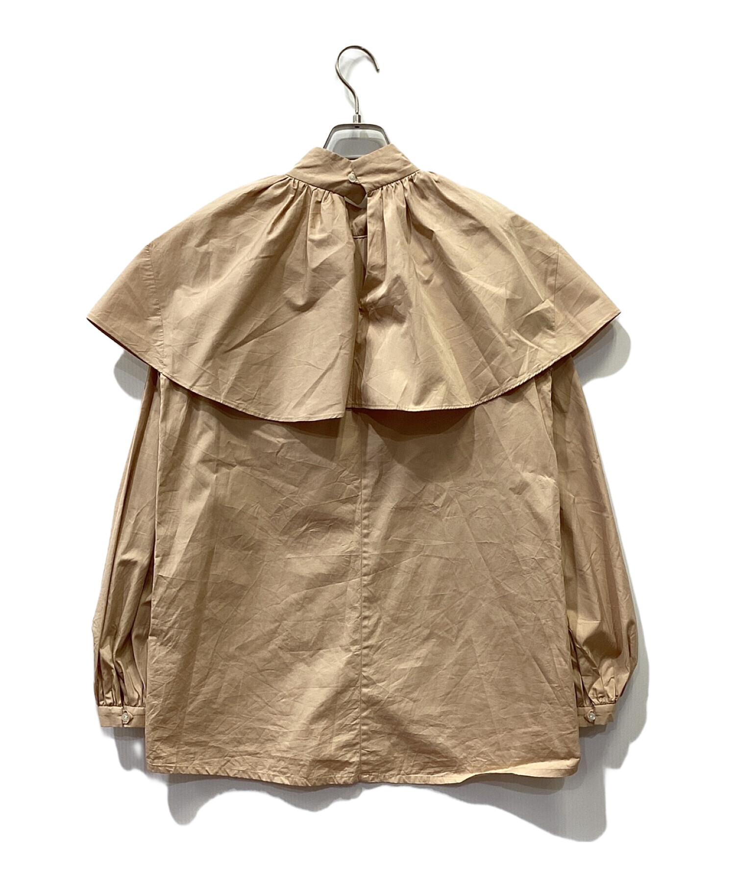 中古・古着通販】EVA MANN (エヴァ マン) ラッフルショルダーブラウス 