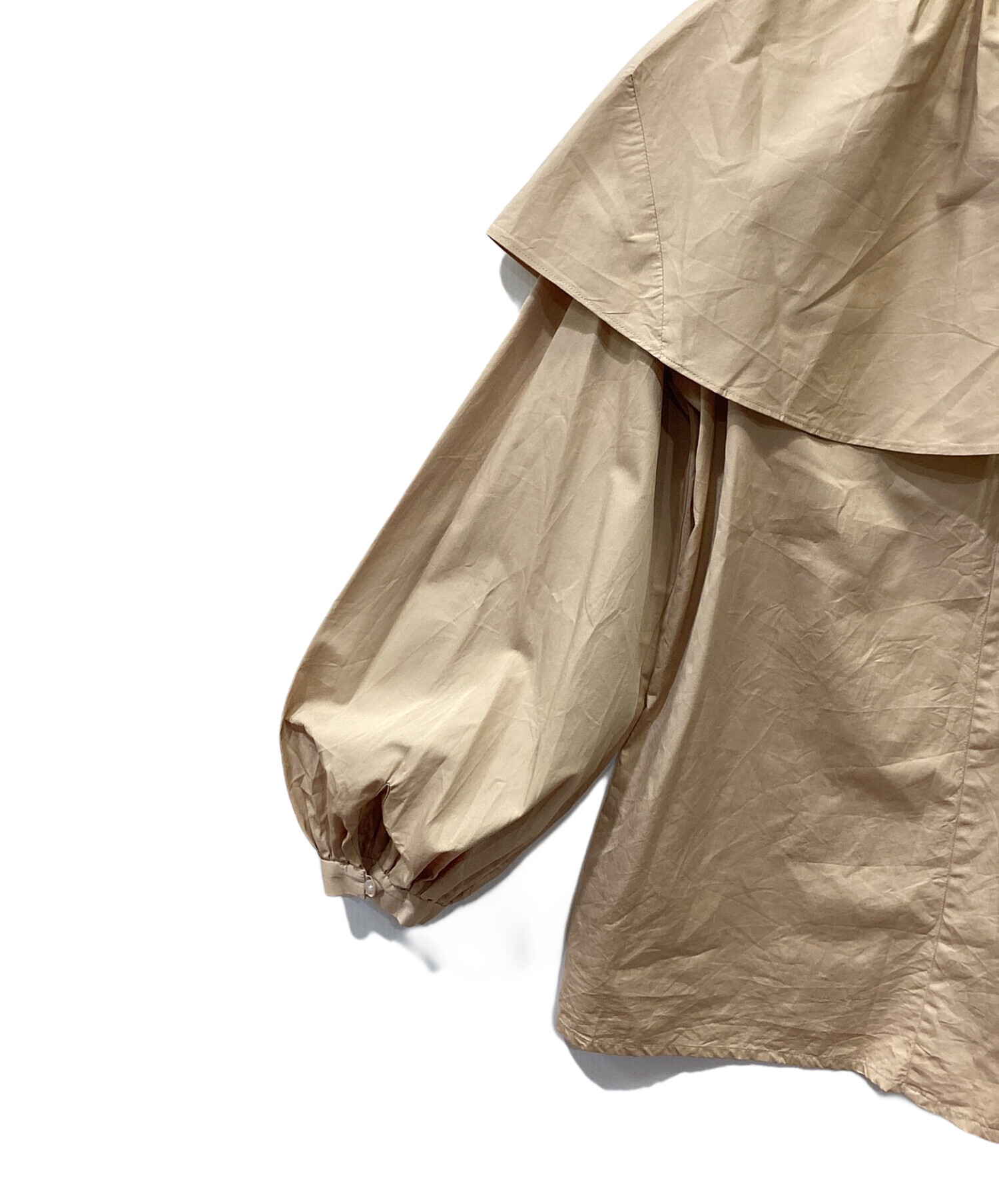 EVA MANN ラッフルショルダーブラウス エヴァ マン