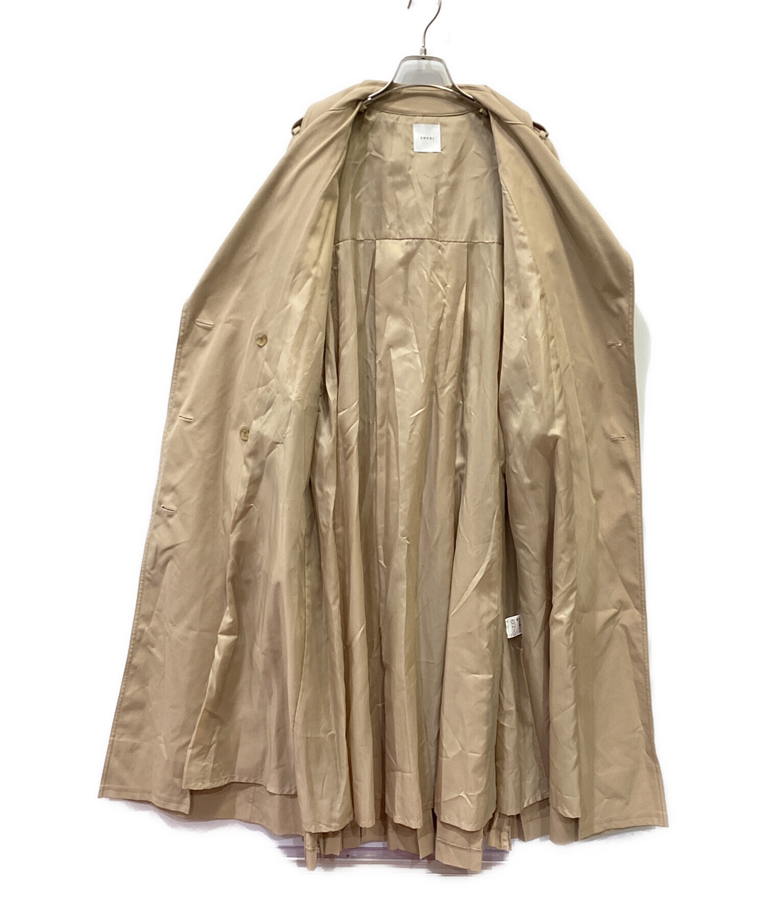 中古・古着通販】Ameri (アメリ) バックプリーツトレンチコート