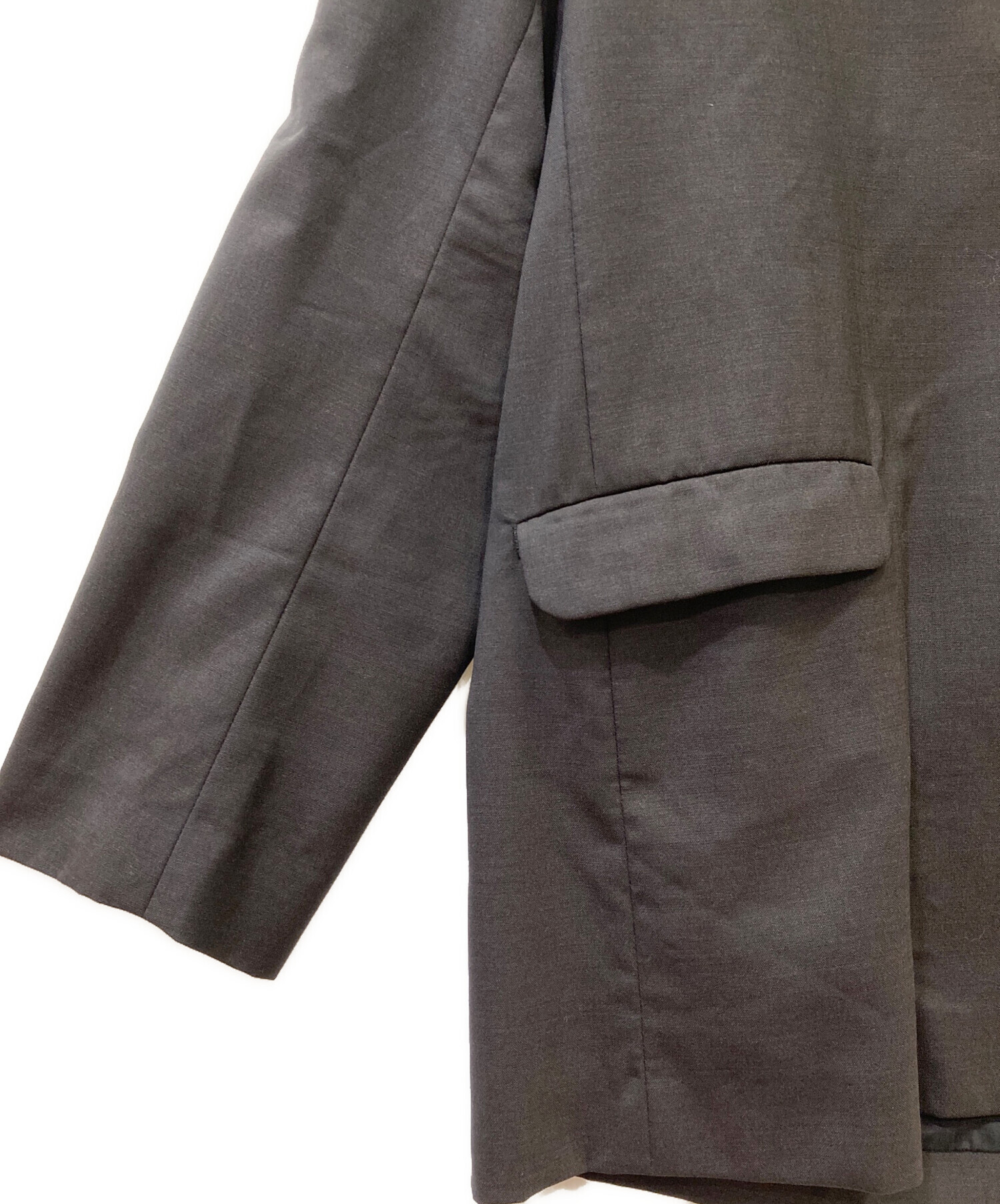 中古・古着通販】ETHOSENS (エトセンス) ウールジャケット ネイビー 