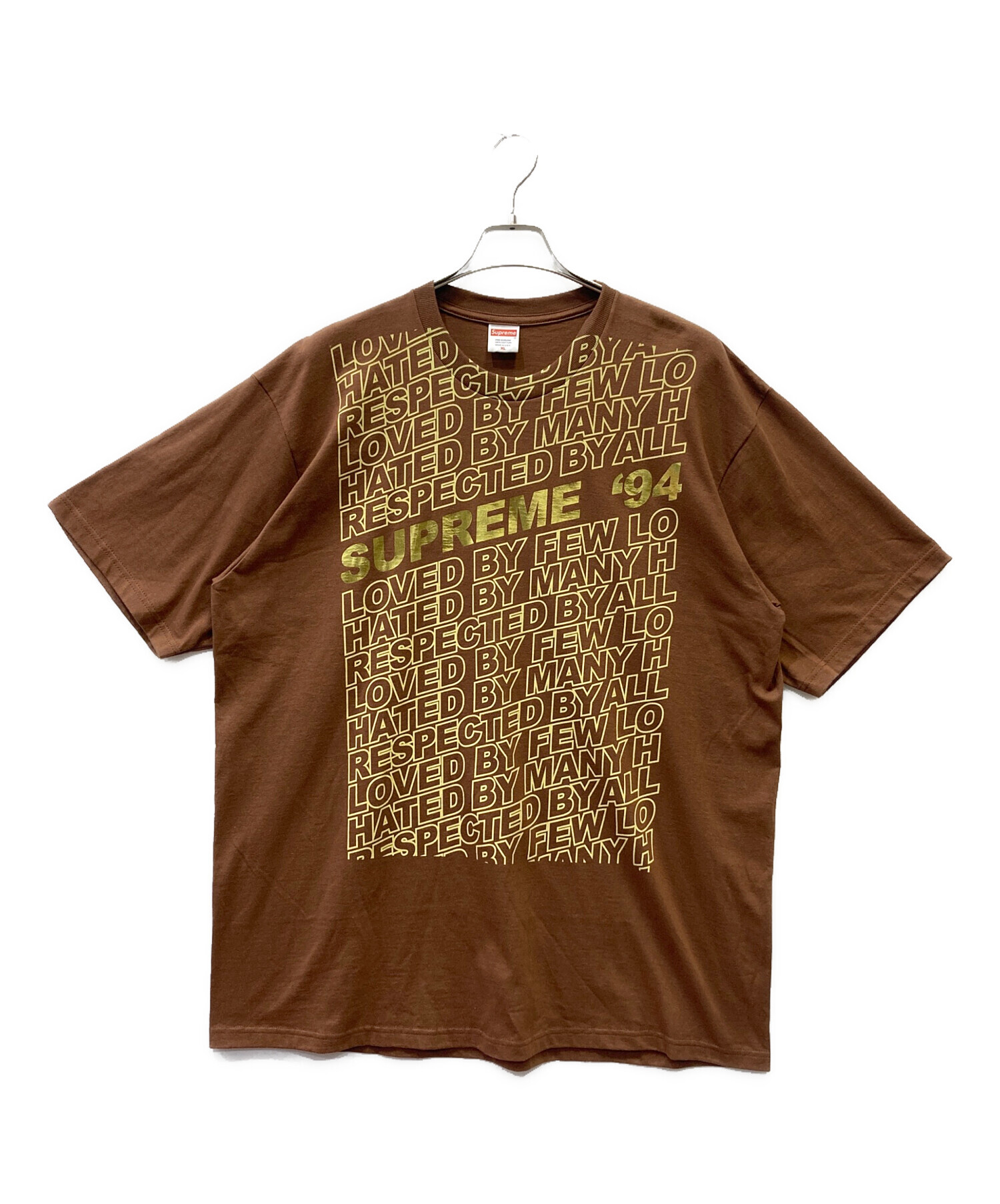 【大人気】Supreme(正規品)ゲームTシャツ　ブラウンL 中古・古着通販】SUPREME (シュプリーム) 半袖Tシャツ ブラウン サイズ