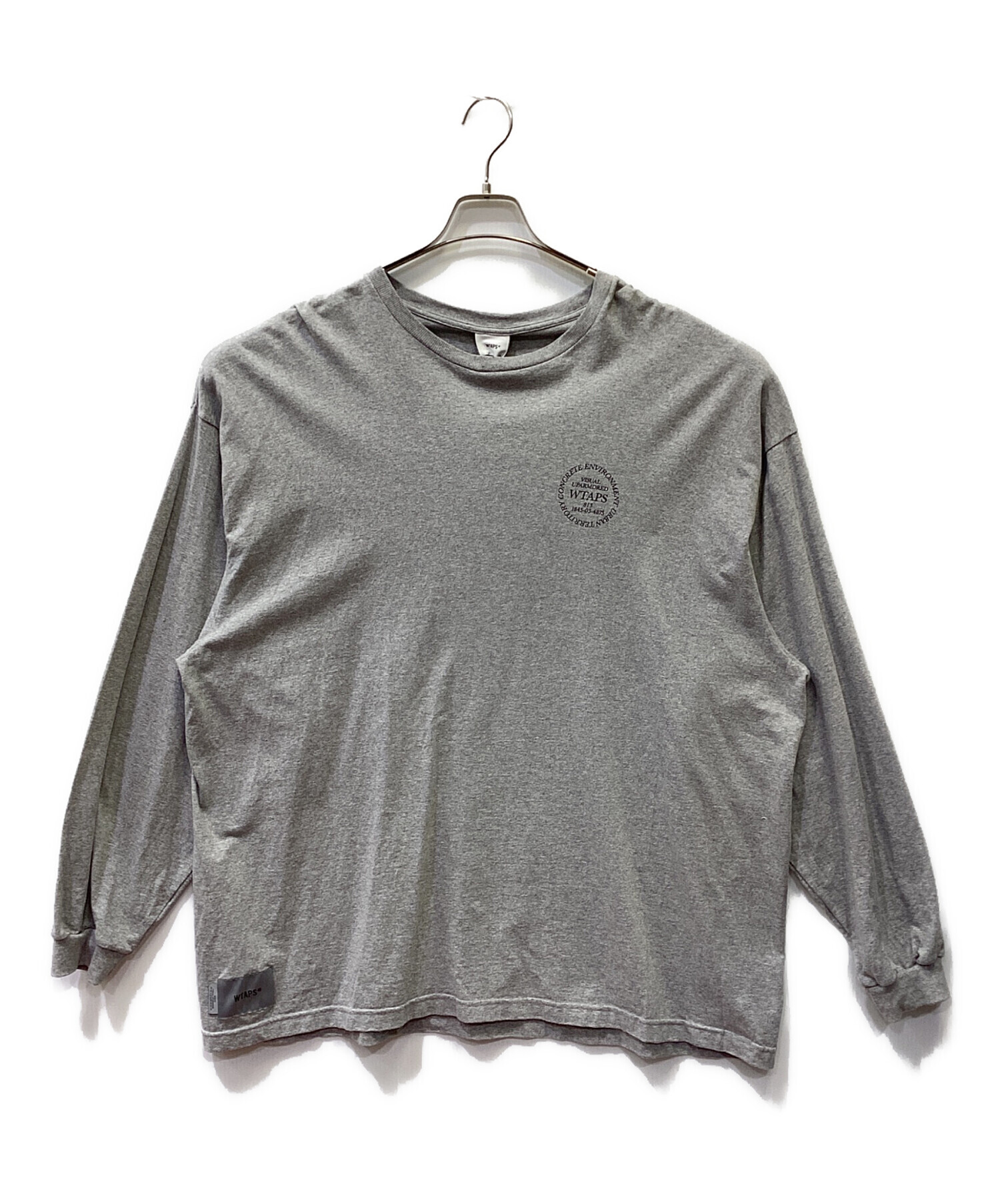 中古・古着通販】WTAPS (ダブルタップス) 長袖カットソー グレー 