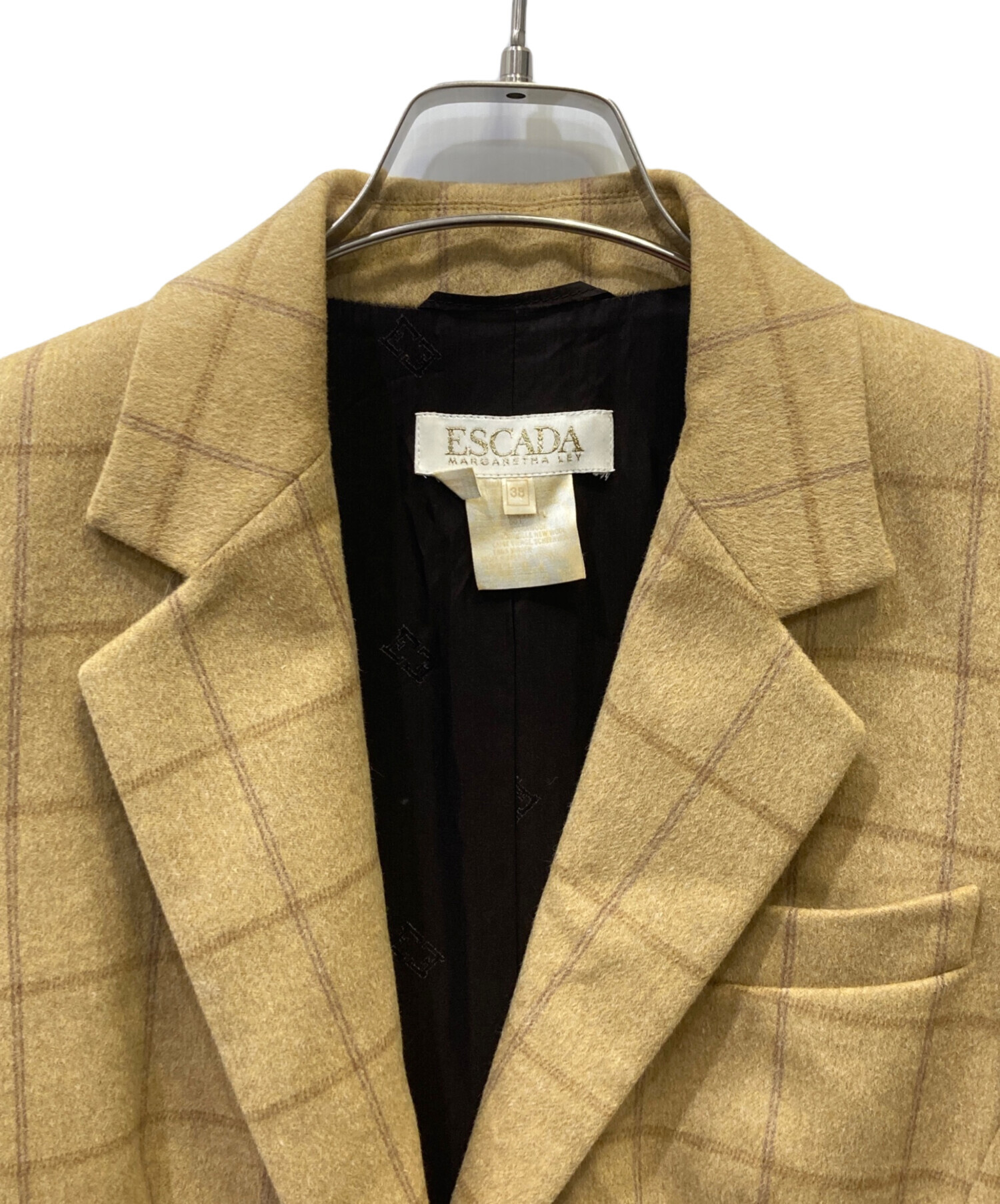 中古・古着通販】ESCADA (エスカーダ) ジャケット ベージュ サイズ:38