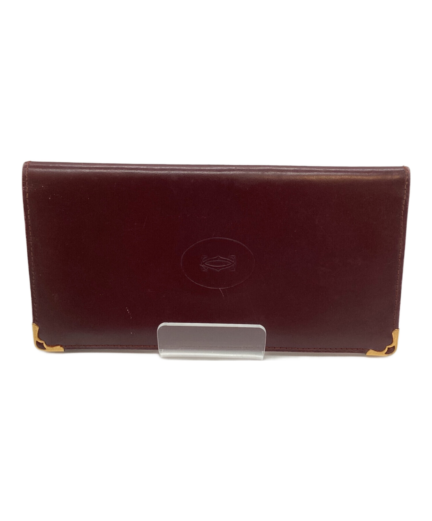 中古・古着通販】Cartier (カルティエ) 札入れ ボルドー｜ブランド