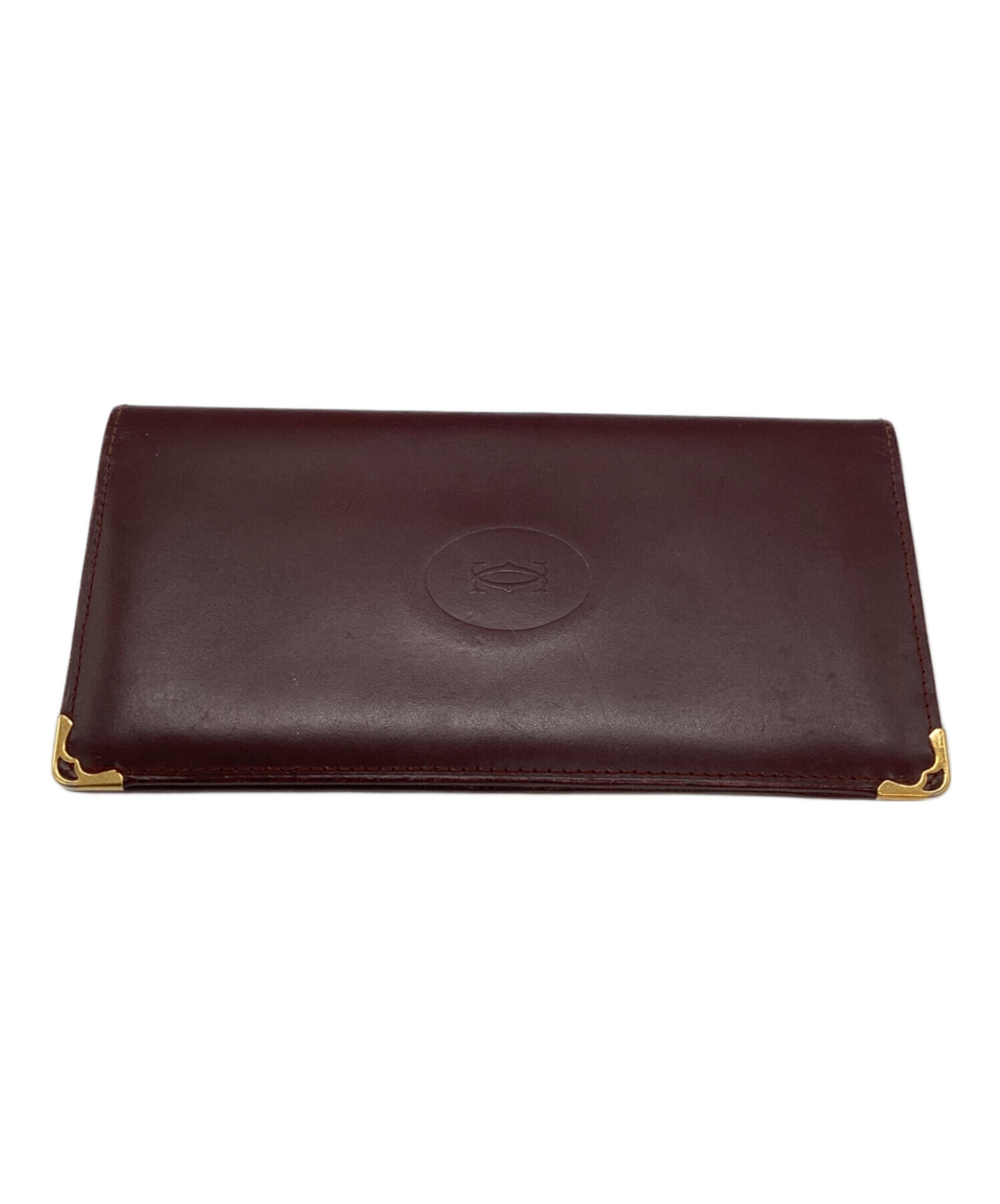 中古・古着通販】Cartier (カルティエ) 札入れ ボルドー｜ブランド