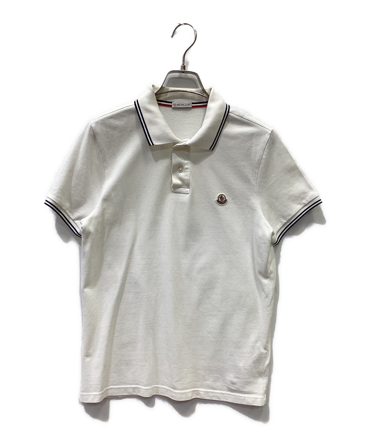 k*k様 MONCLER ホワイト ポロシャツ S 新品未使用品 中古・古着通販】MONCLER (モンクレール) ポロシャツ ホワイト サイズ