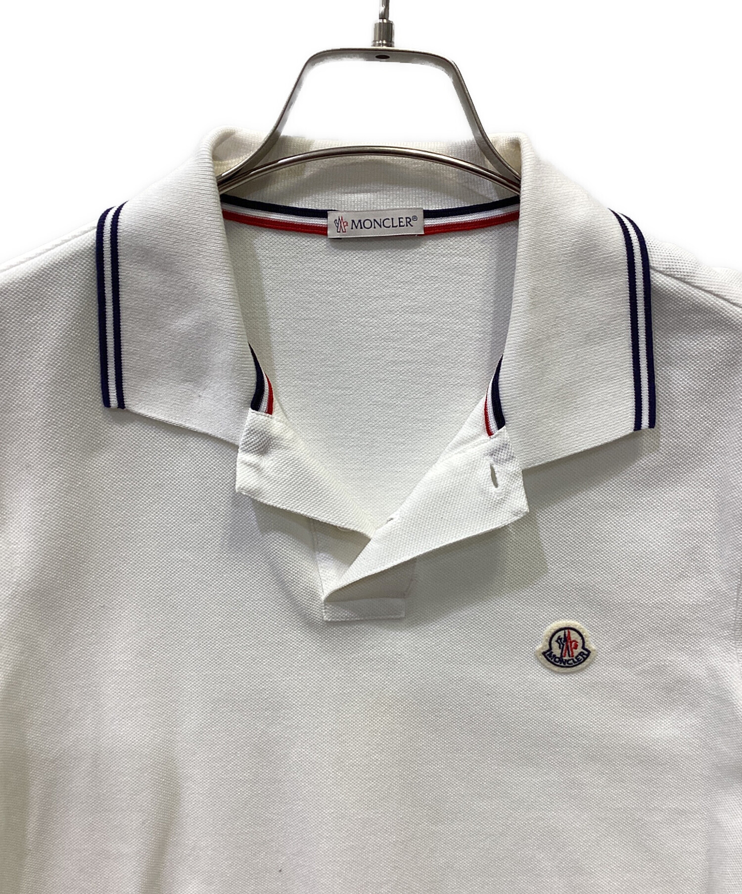 MONCLER ポロシャツ S ホワイト MONCLER モンクレール GAMME BLEU