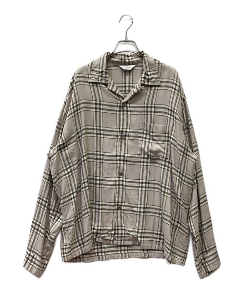 中古・古着通販】UNUSED (アンユーズド) チェックシャツ ベージュ