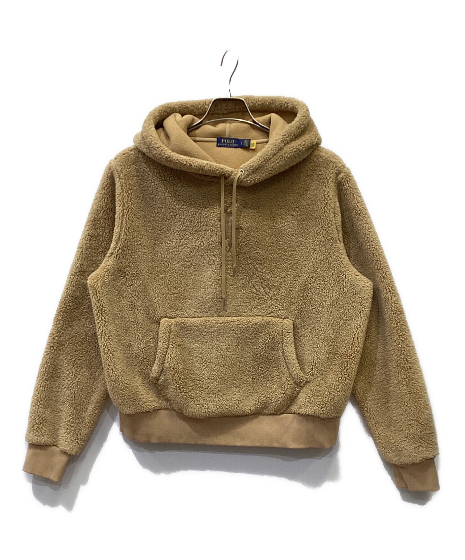 Polo Ralph Lauren ボアパーカー キャメル 中古・古着通販】POLO RALPH LAUREN (ポロ・ラルフローレン) ボアプル